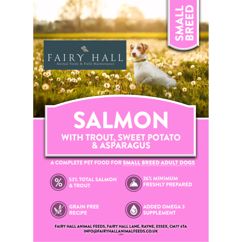 Fairy Hall Grain Free Small Breed Complete Salmon & Trout