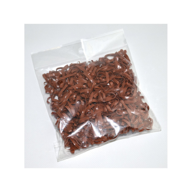 Lincoln Plaiting Bands - 500 Count For Hair Braiding & Styling