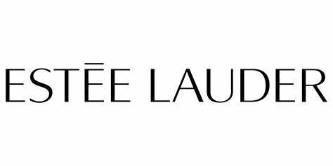 Estée Lauder logo in black text on a white background