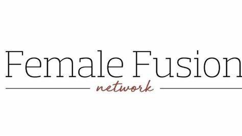 Logo with the text 'Female Fusion' and 'network' written underneath in cursive
