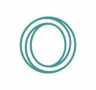 A minimalist illustration of a circular object with multiple concentric rings.