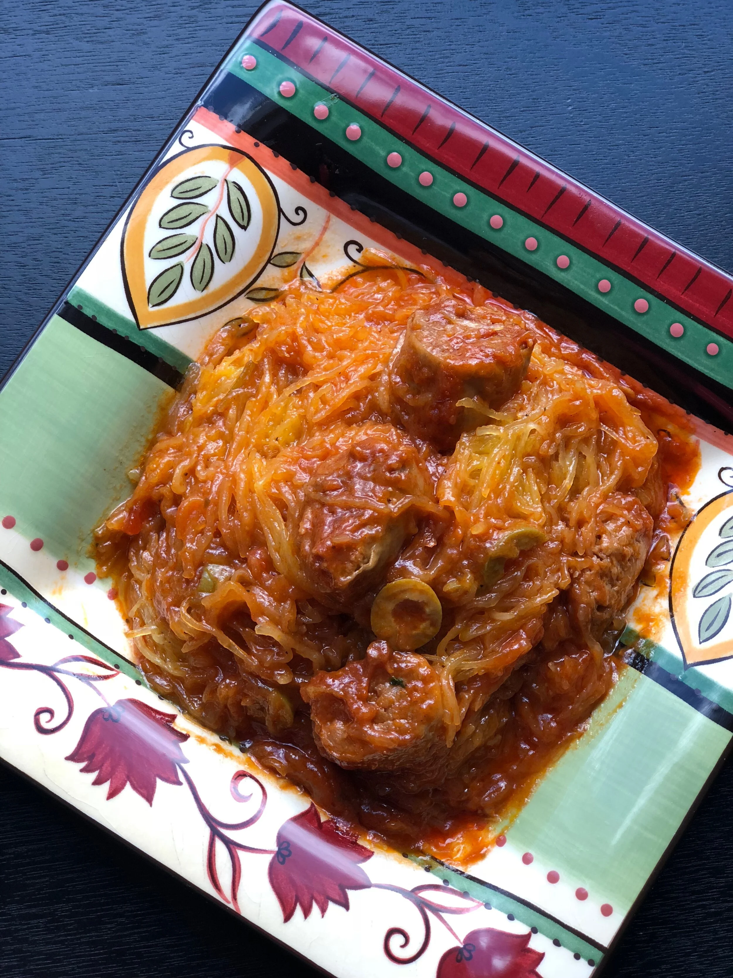 Dominican Spaghetti using Spaghetti Squash! — Coco Verde Vegan