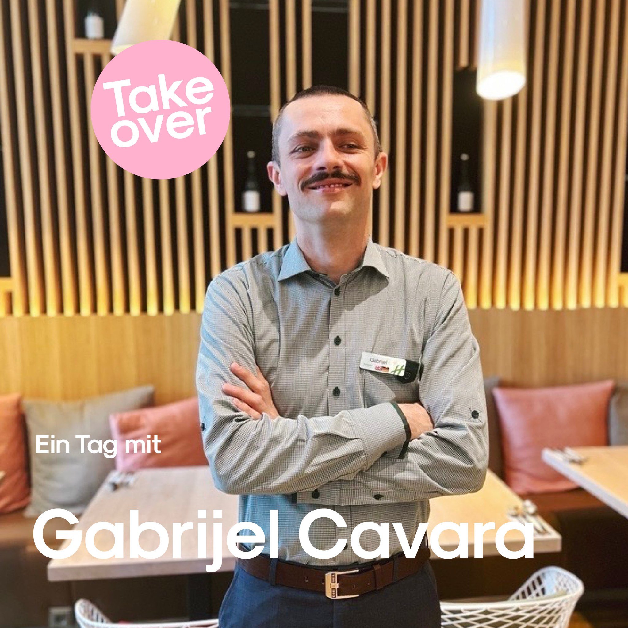 Oh yes! Es ist schon wieder so weit! 👀 Morgen findet hier endlich mal wieder ein Takeover statt! 🔁 Gabrijel Cavara (@gabrijelcavara), Chef de Rang vom Restaurant des @holidayinnfrankfurtalteoper nimmt uns morgen mit in seinen Berufsalltag. Wir sind