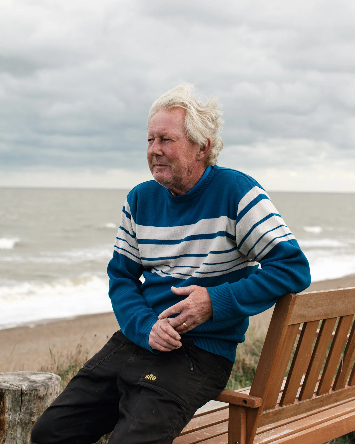 Steve Aldous has lived in Dunwich all his life (on and off). "Since the tidal serge in 2007, we haven't seen too much damage. They've put in some temporary protection and so far it seems to be working."