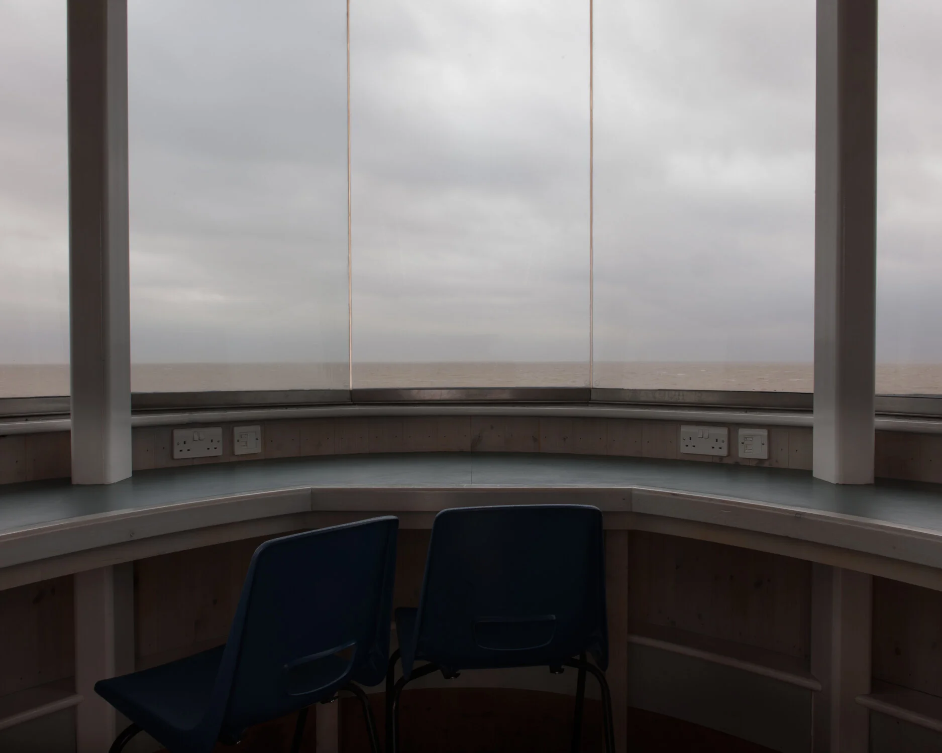 The view from Jaywick martello tower. In 1953 Jaywick, like the rest of the east coast, was hit by the largest tidal surge in modern times. The flood claimed the lives of 35 people and decimated the entire village.