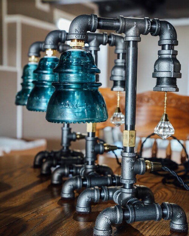 Looking for a unique gift idea?  How about this 3/8 inch Steampunk Telegraph Insulator Accent Lamp, custom made for you or a loved one? For more information check out the shop on our site. Link in bio. 

#steampunk #forsale #lighting #customlighting 