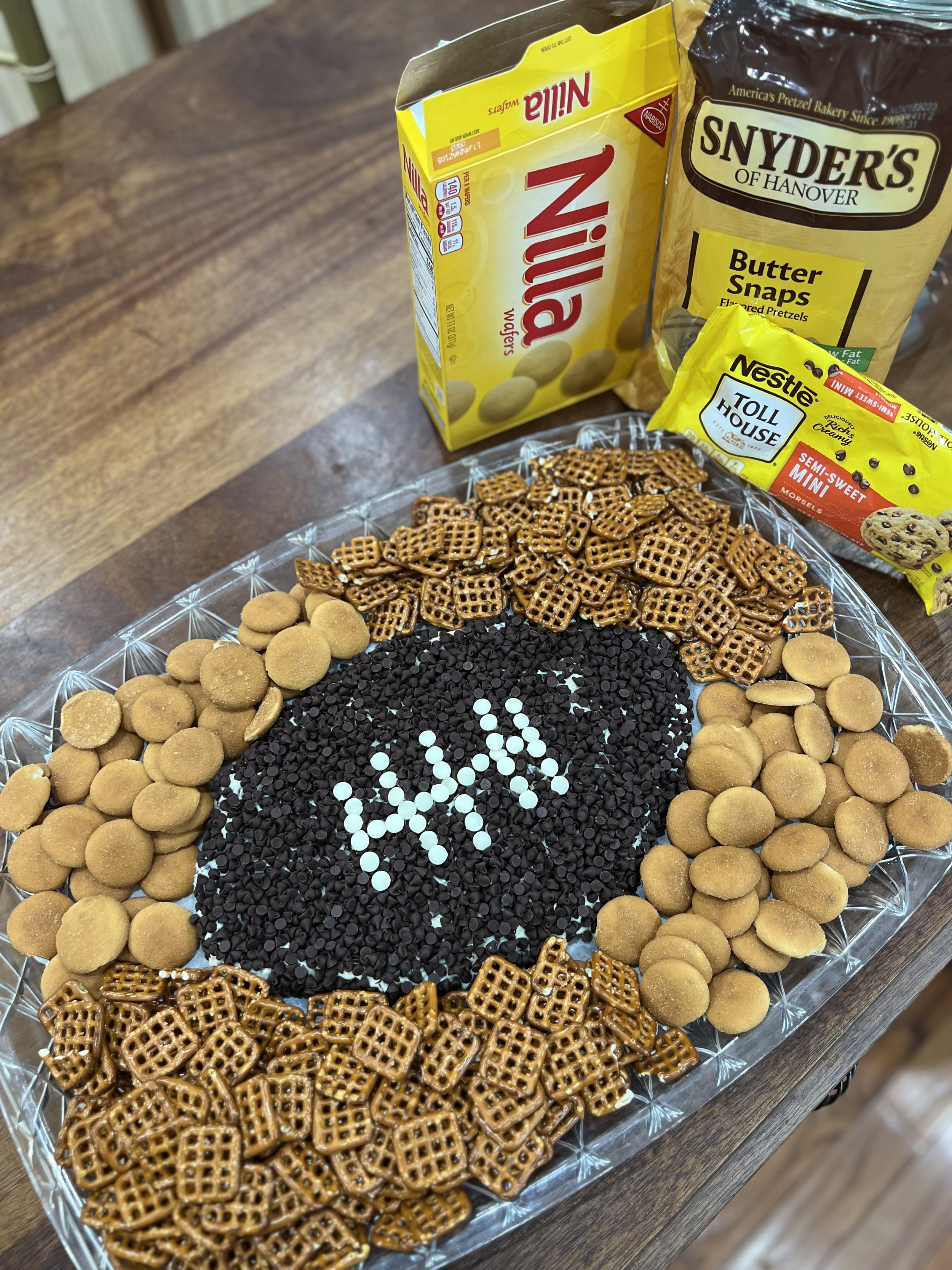 Football Chocolate Chip Cheeseball