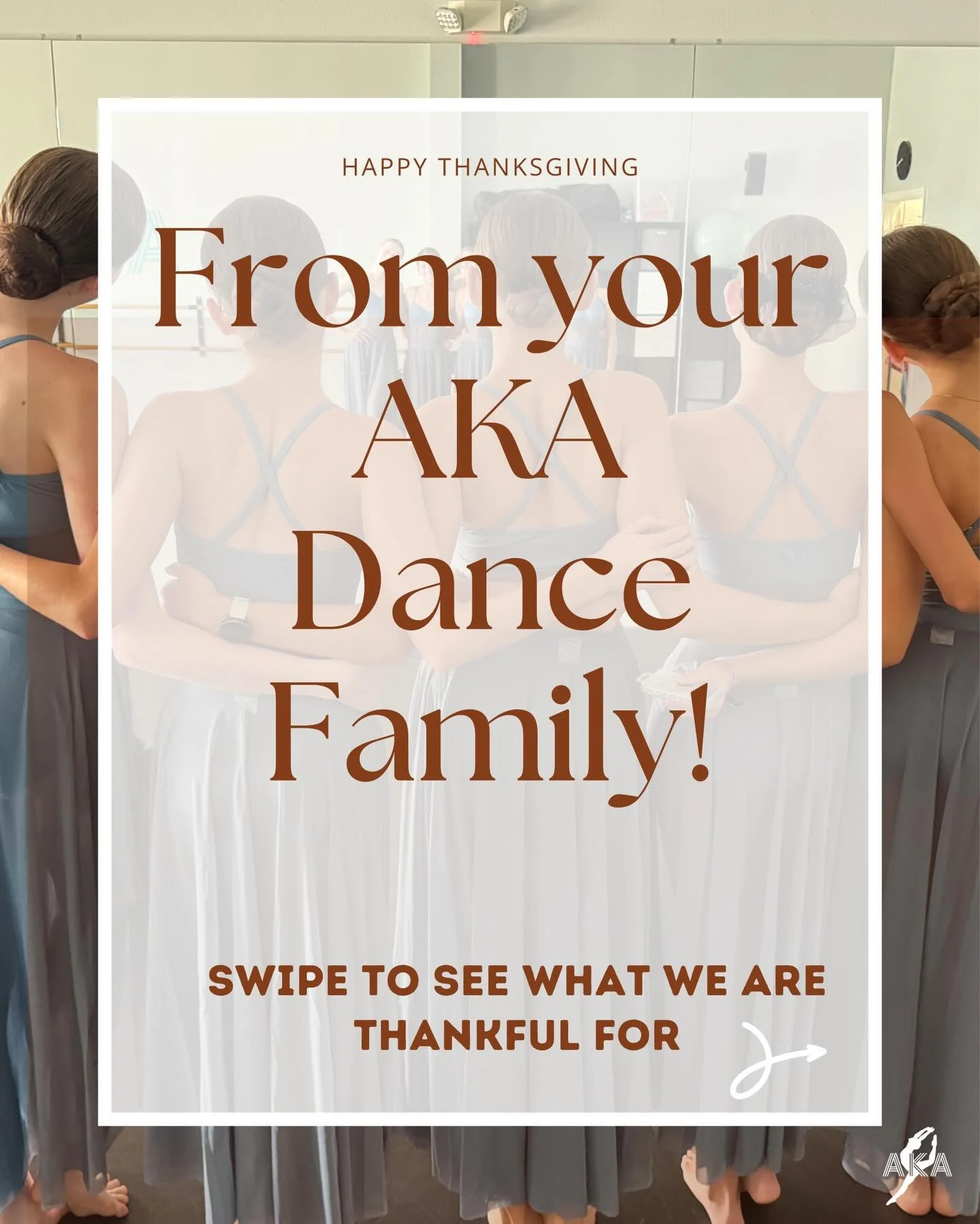 Happy Thanksgiving from your AKA Dance Family!
We are thankful to be able to teach, both dancers young and old, joy and dedication through dance!
#happythanksgiving #thankfulfordance #akadancers 
🩵🦃🍁🩵
