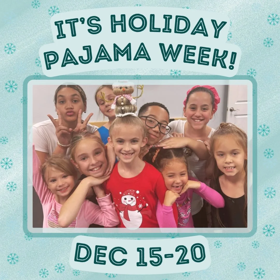 This week is AKA Pajama Week! Students can wear their holiday PJs to class!

#dancestudio #dance #akadance