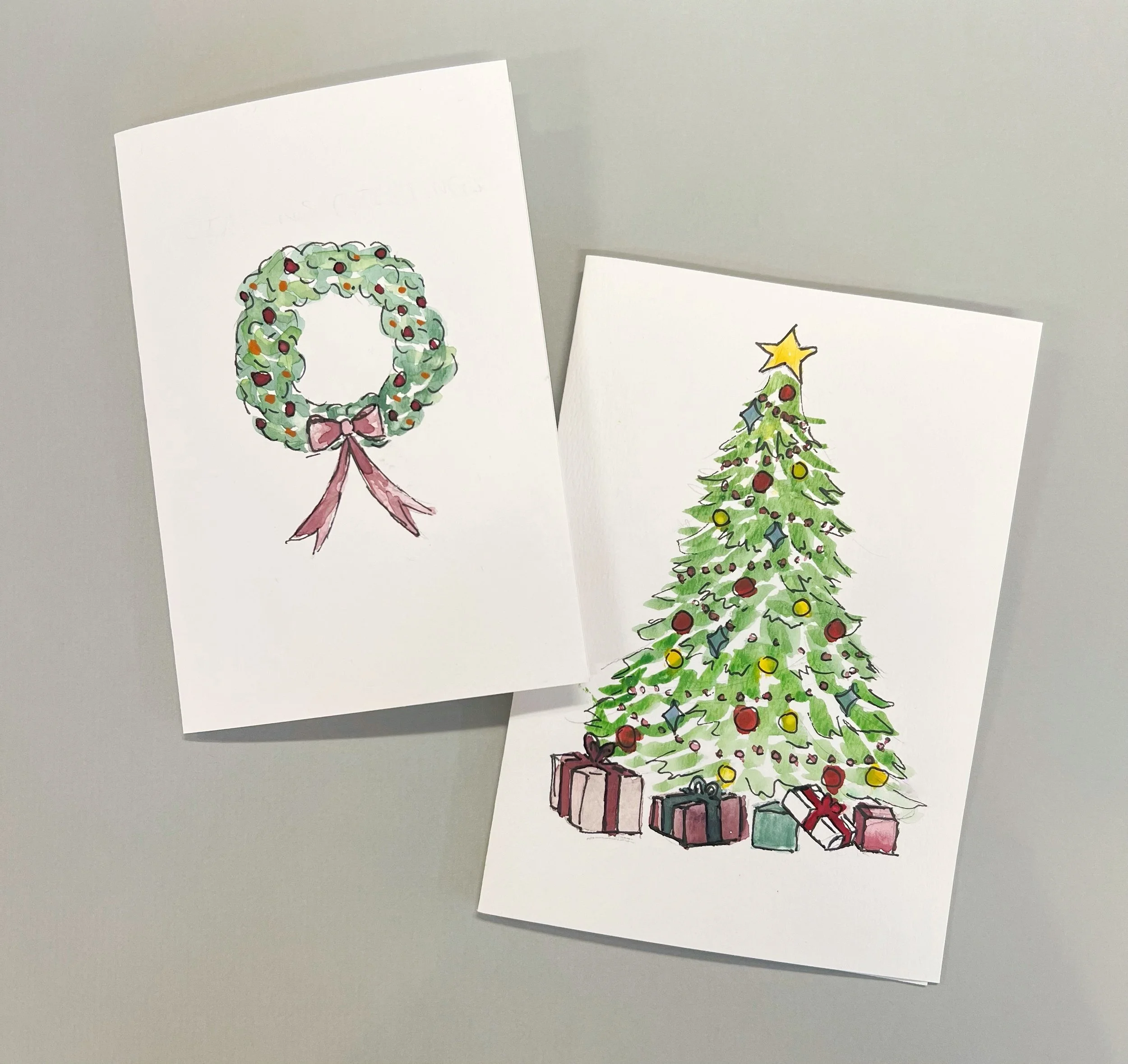 Watercolor Holiday Cards