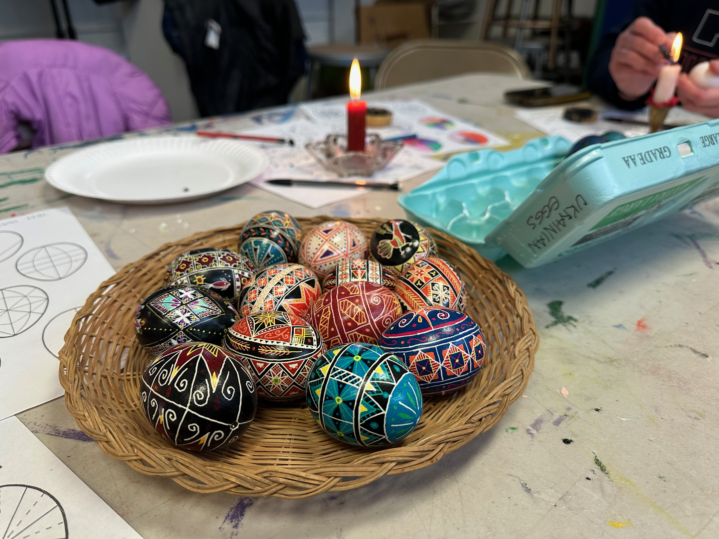Wax-Resistant Egg Decorating 