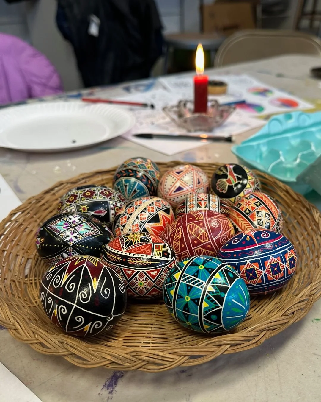 Wax-Resistant Egg Decorating 