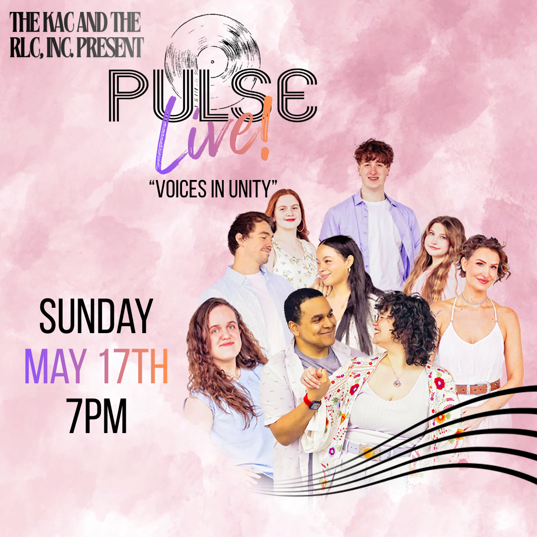 Academy of Performing & Creative Arts presents
Pulse Live! Voices in Unity
Join us for an intimate night of throwback hits from the ’60s to today, sung with soulful harmonies and unique arrangements with minimal instrumentation. Experience the music 