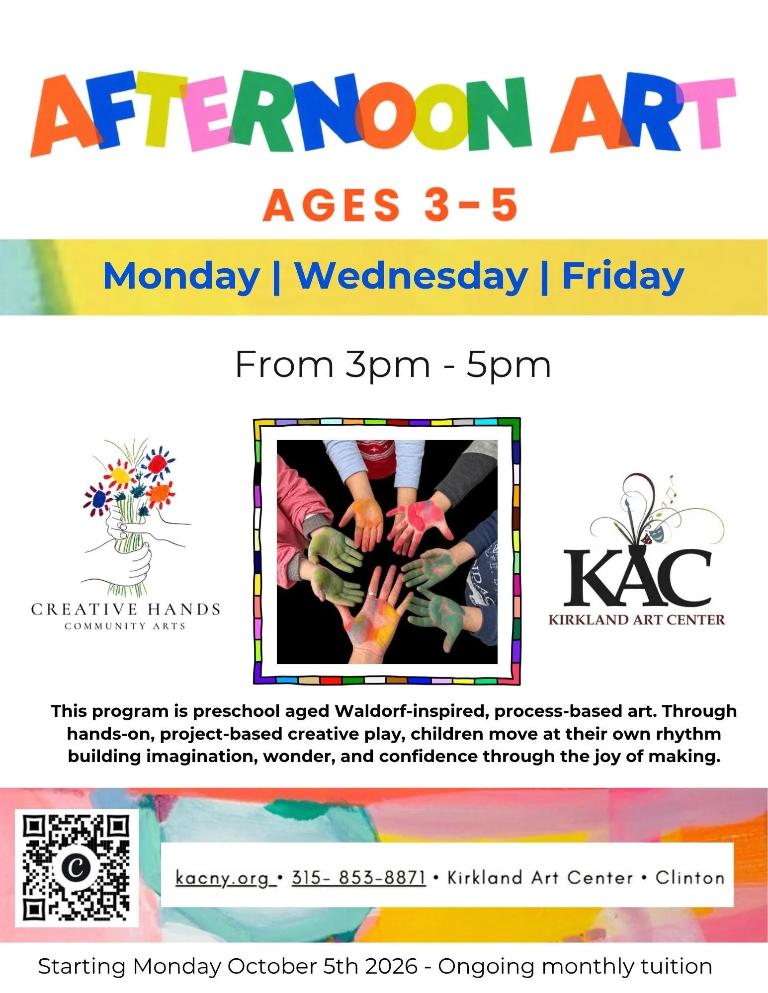 Art After School 3-5 yrs
