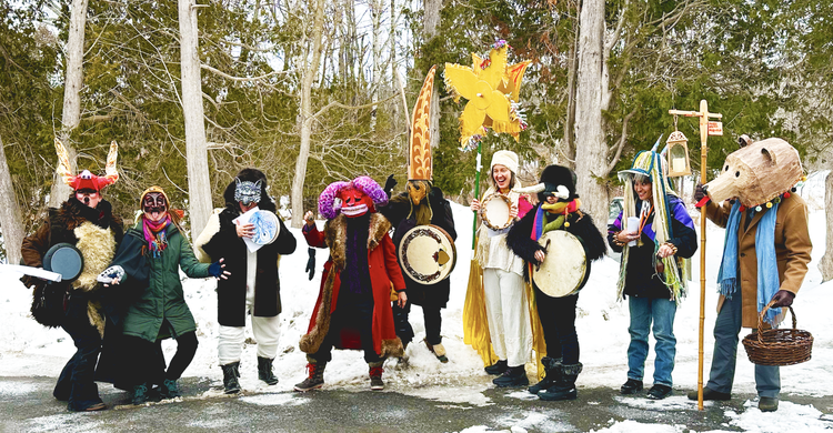 Free Community Event: “Winter Magic For the Dark Times,” A Collaboration between The Telegraph School, Folkist Space, and The Kirkland Art Center.  Saturday, January 24th at 6PM, Folkist Space artist-in-residence Angelica Dzeli Gosiewska Palmer and p