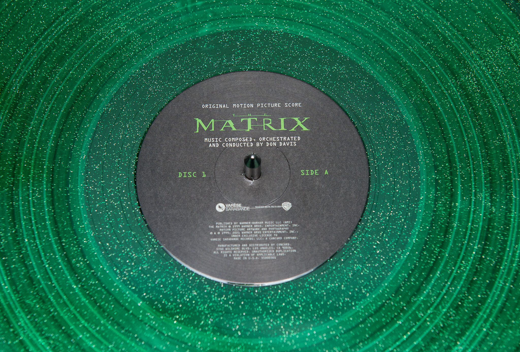 The Matrix Soundtrack - Don Davis - 2021 Record Store Day Complete Score - center label close up.jpg