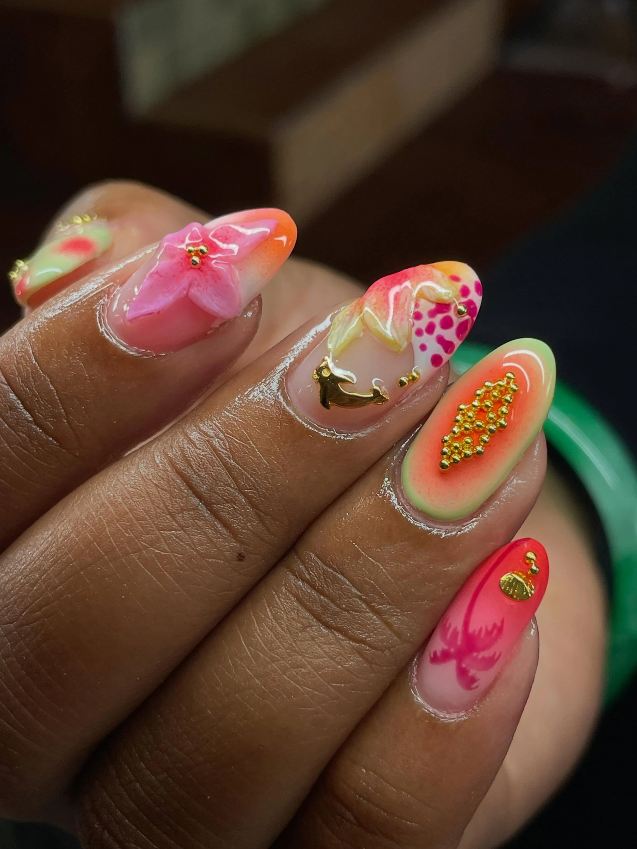 🌴🌺
Inspo from Pinterest, pls tag if you know 🫶🏻

#tropicalnails #summernailart #summernails #sandiegonailart
