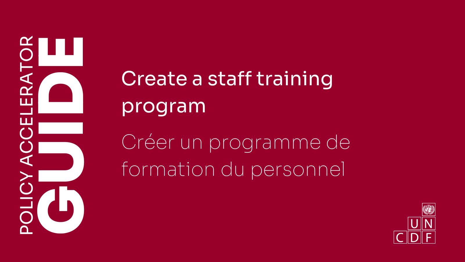Create a staff training program