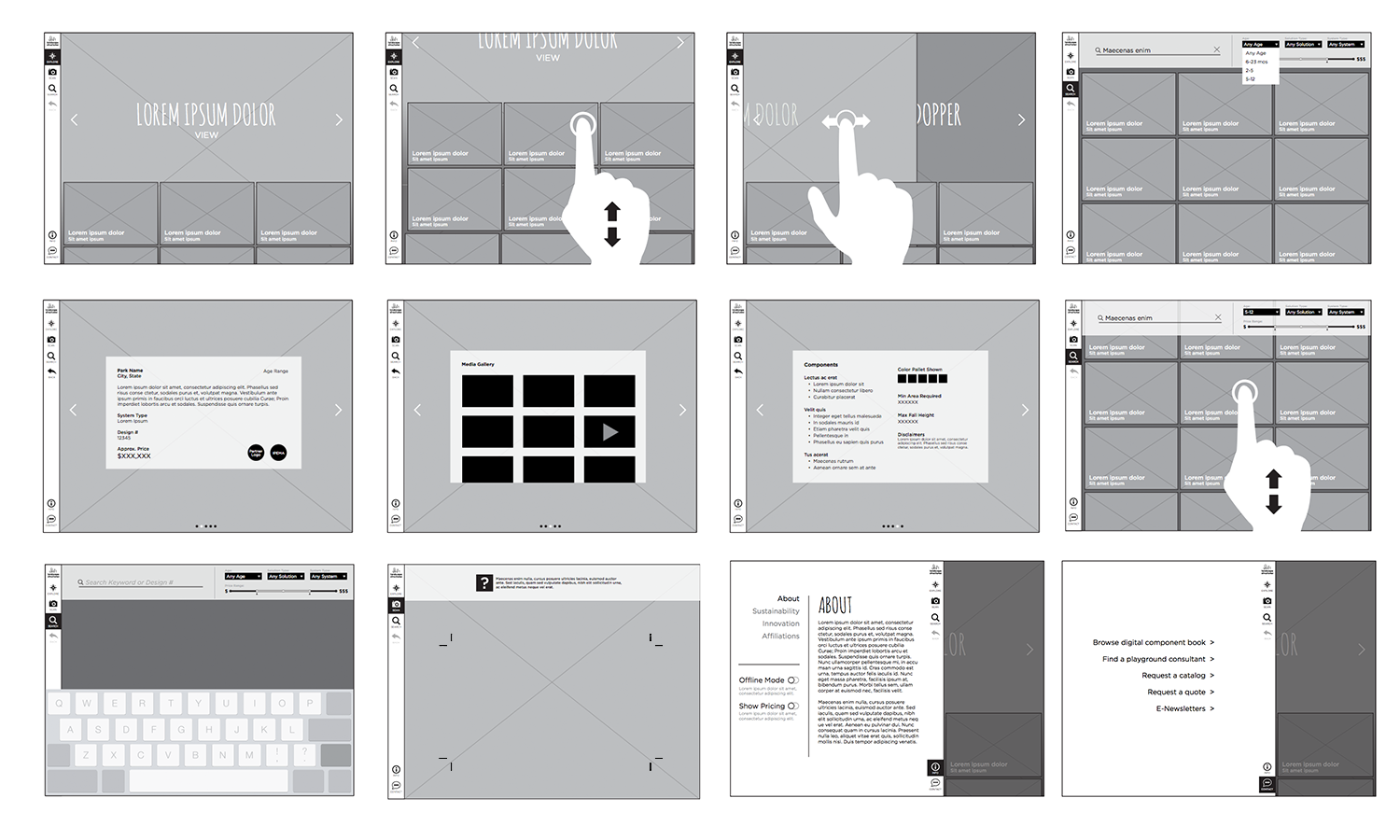 Application Screen Flow Diagram
