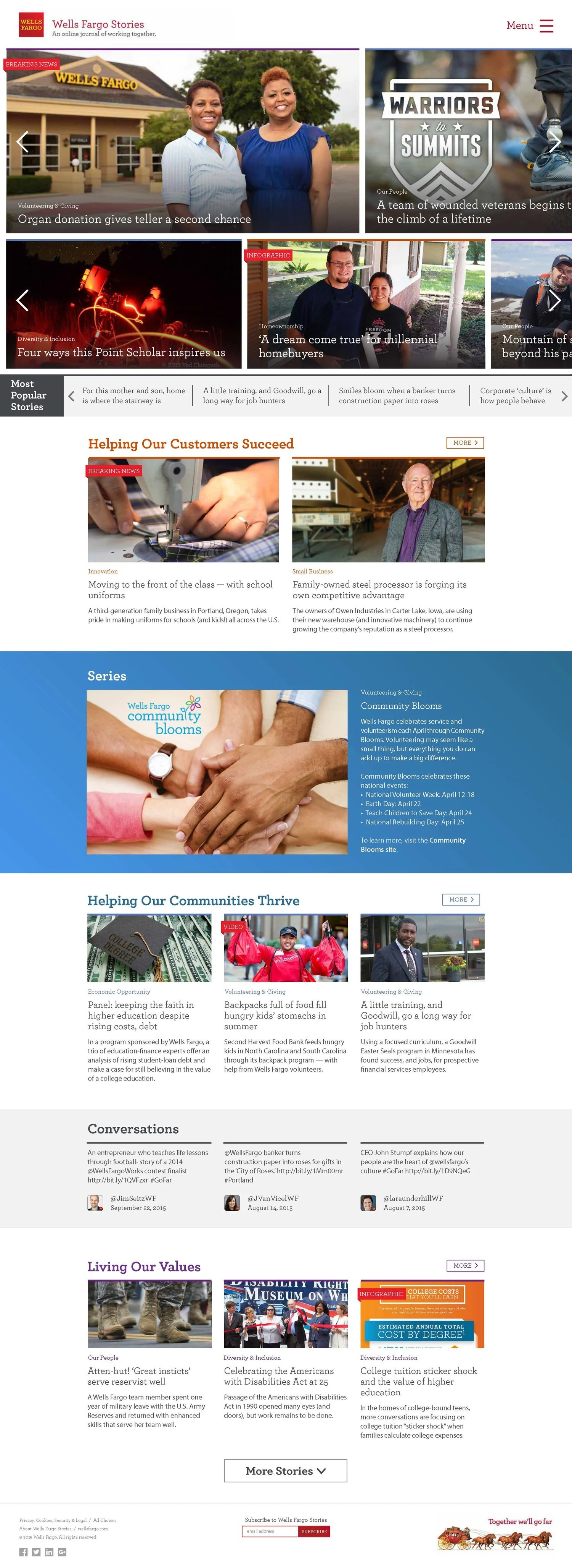Wells Fargo Corporate Outreach Blog