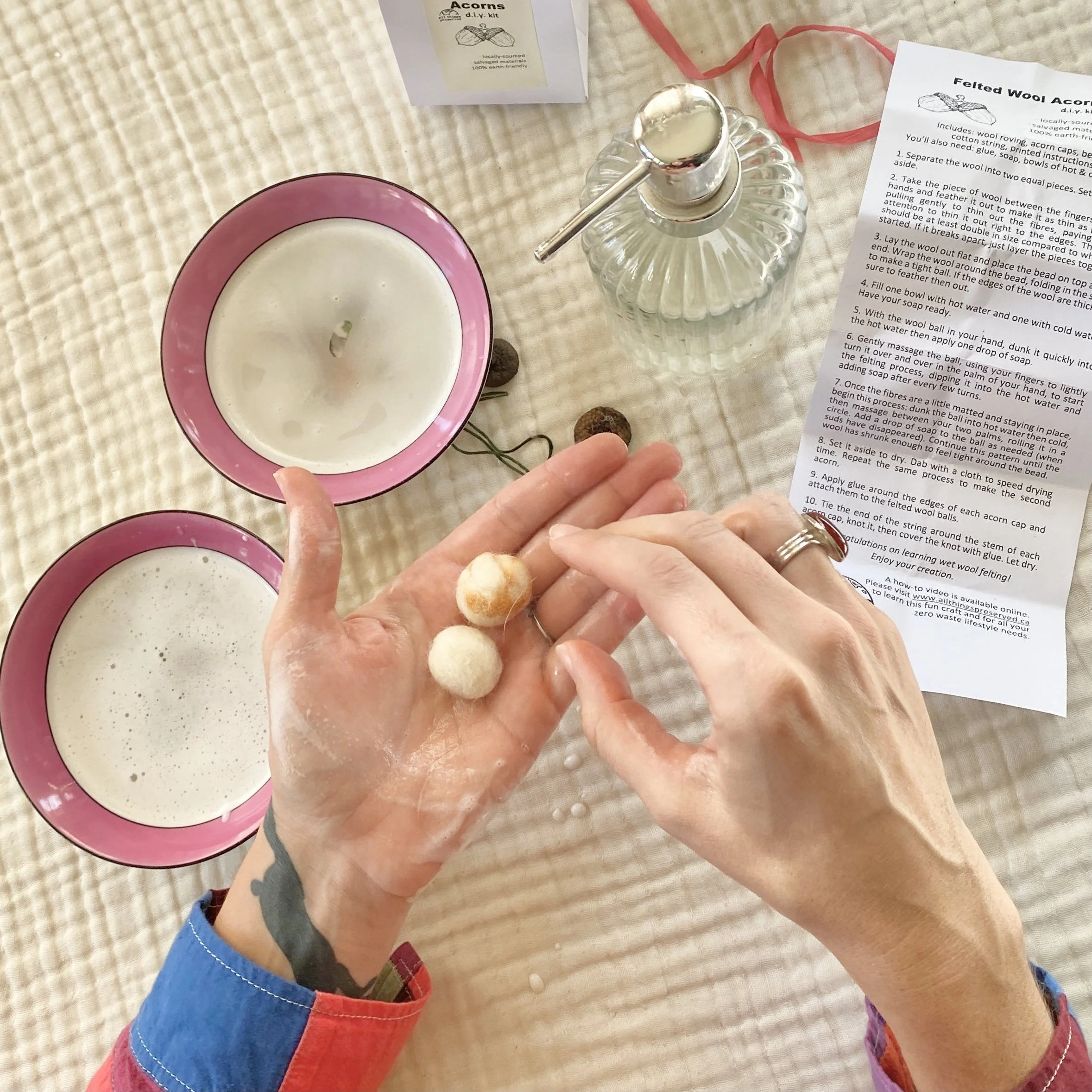 Give the gift of a felted wool activity!