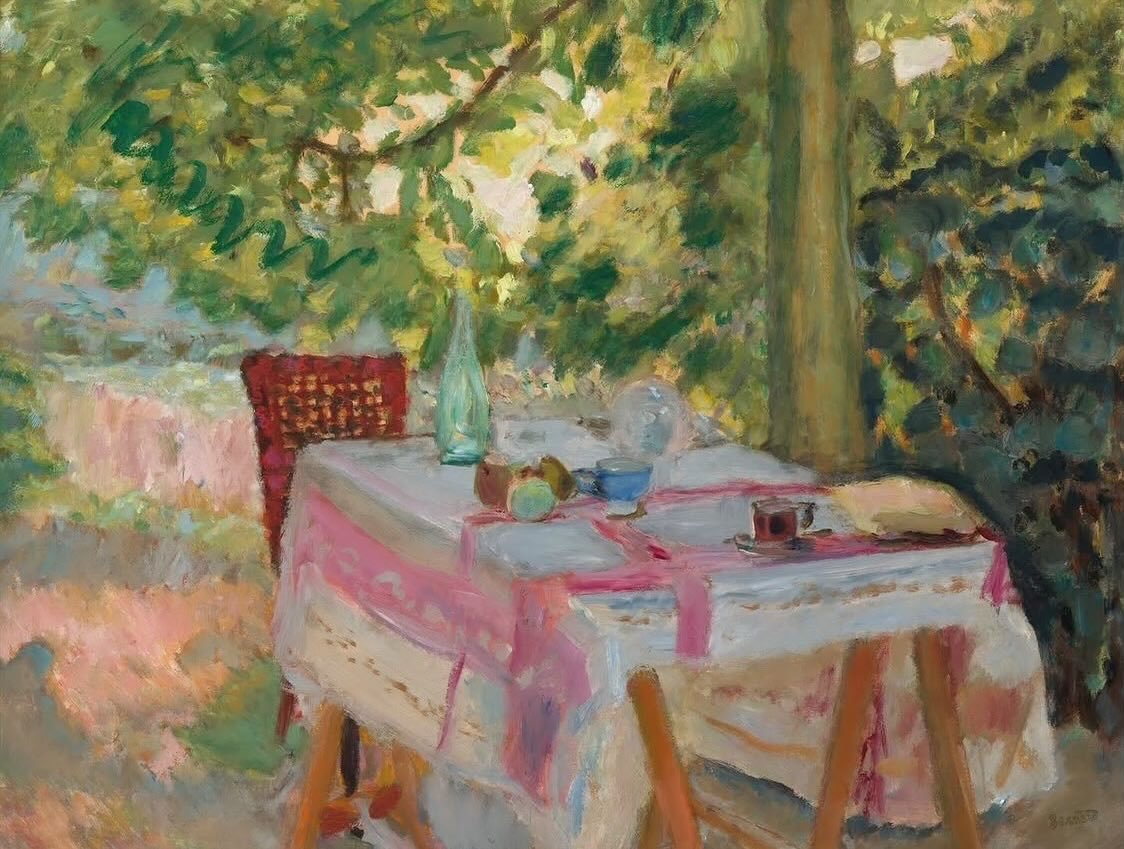 Celebrating the spirit of summer - brighten the season with 15% off through July 17th 🩵 use code SUMMERSPIRIT or mention the sale in-shop, today only!

Table Set in a Garden by Pierre Bonnard, 1908, oil on paper on canvas.
.
.
.
#fruitandflower #flo