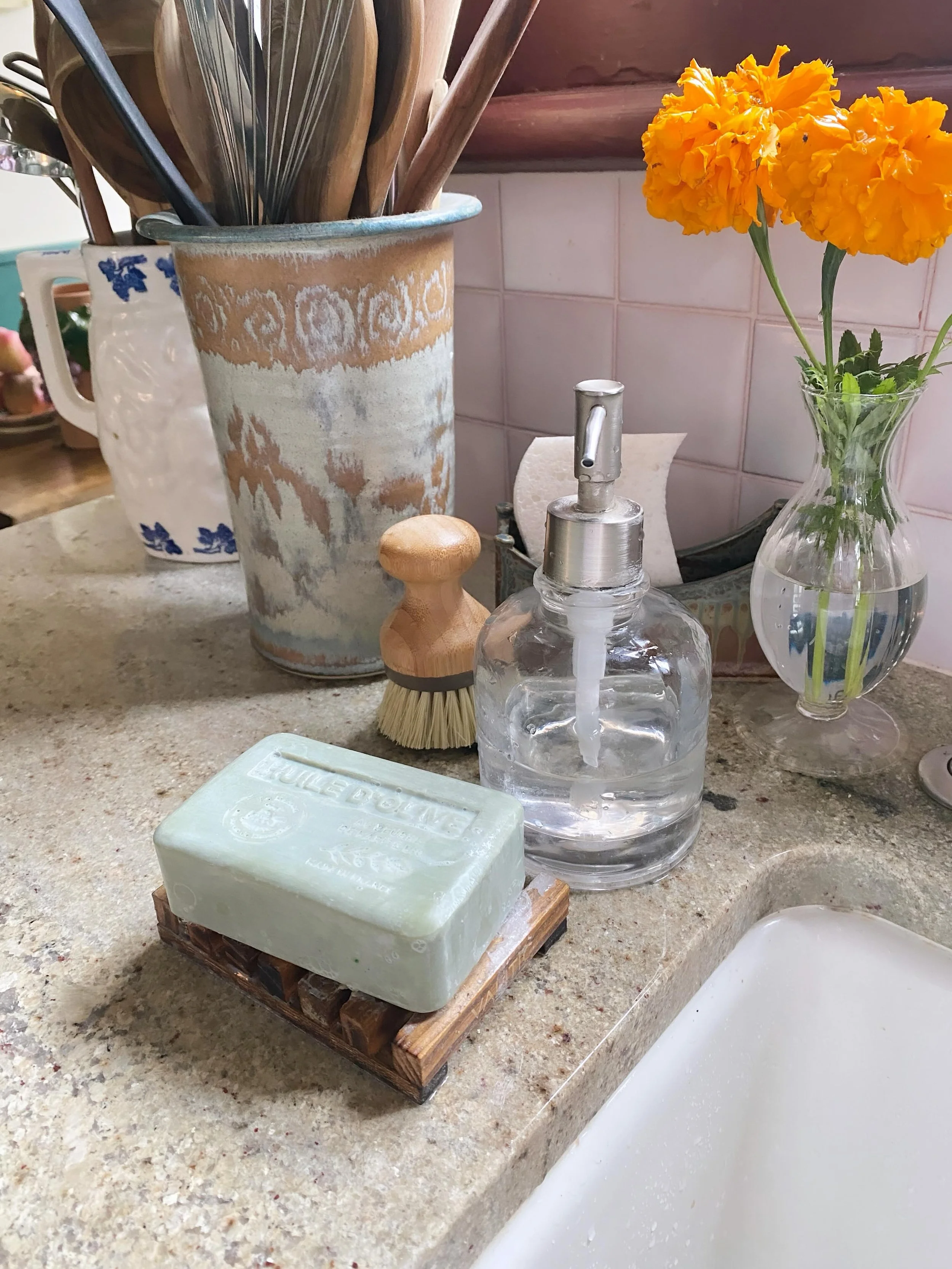 Busy testing alllll the savon de marseille and have landed on olive oil as the best bar for the kitchen. All styles restocked! All so luxurious and wildly long-lasting ✨