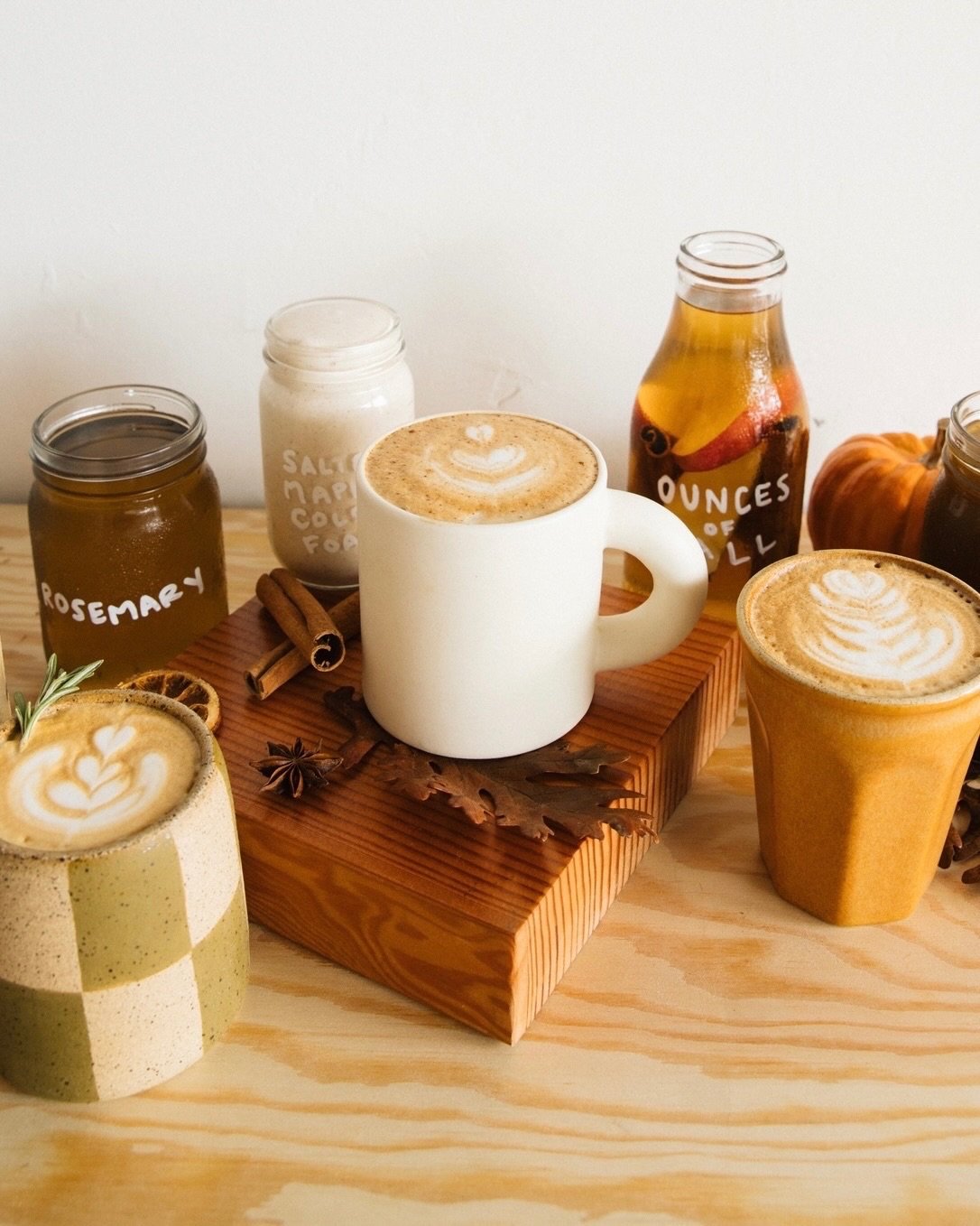 last sips of our fall beverages this weekend 🍁 we&rsquo;re open regular hours all weekend long featuring the last of our fall menus. bring the fam by and enjoy the last of your favorites from this season!