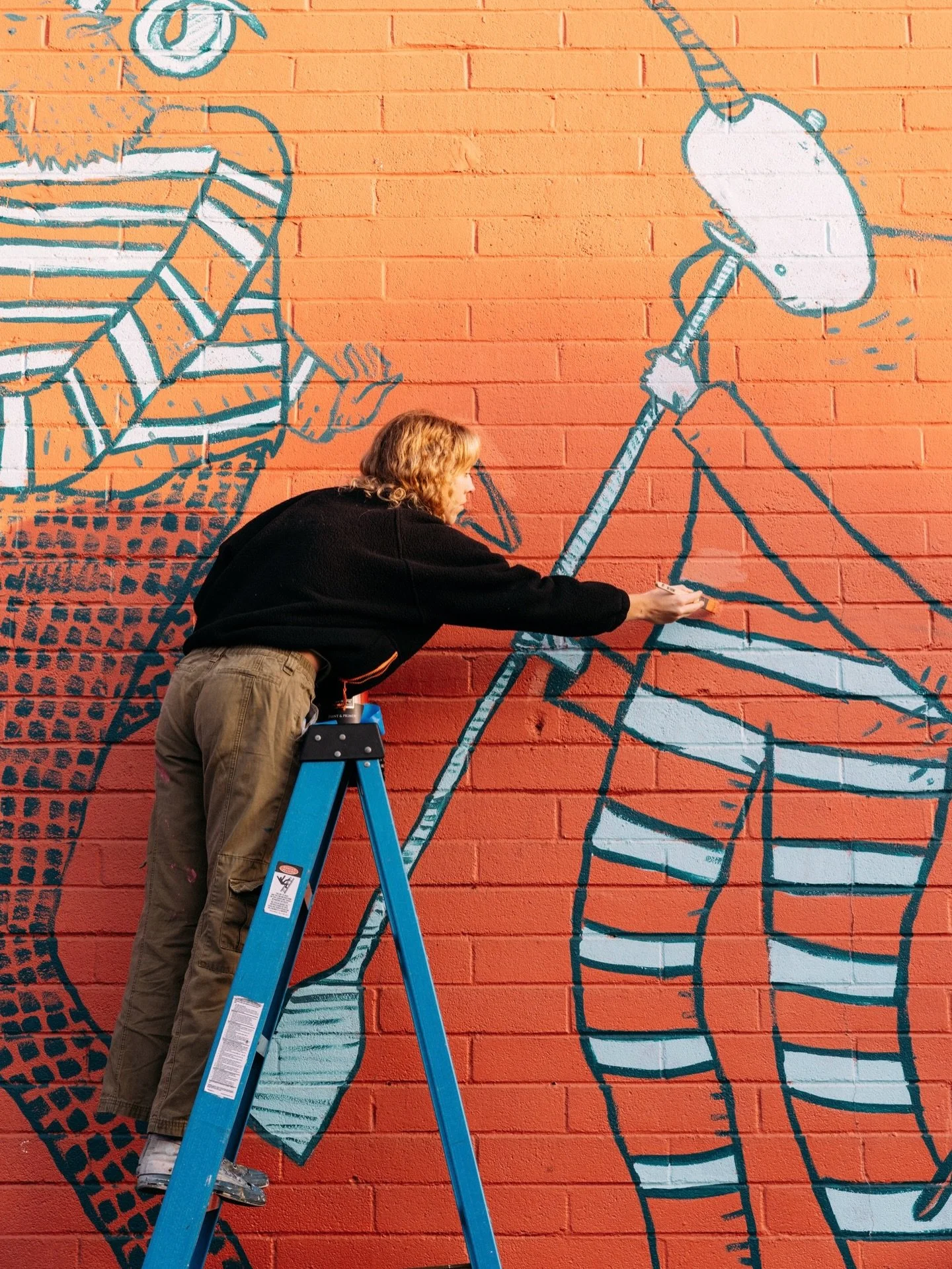 adding some touches 🎨

back in 2017, our Oceanside mural was commissioned by @geoffgouveia and recently refreshed by @shakyhandstay &mdash; this piece means so much to us and has become a focal point of our Oside caf&eacute;. we&rsquo;re lucky to be