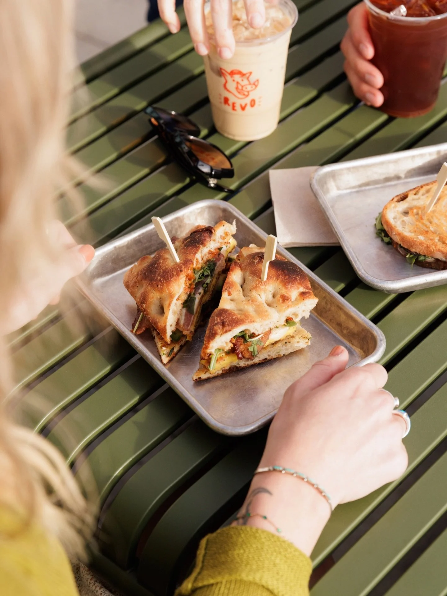 breakfast sando! 
egg, bacon, pepper jack, avocado, arugula + house made chipotle aioli on sea salt focaccia

what started as a seasonal offering is officially here to stay 🤝 come grab one + see why it earned a permanent spot on the menu.

serving s