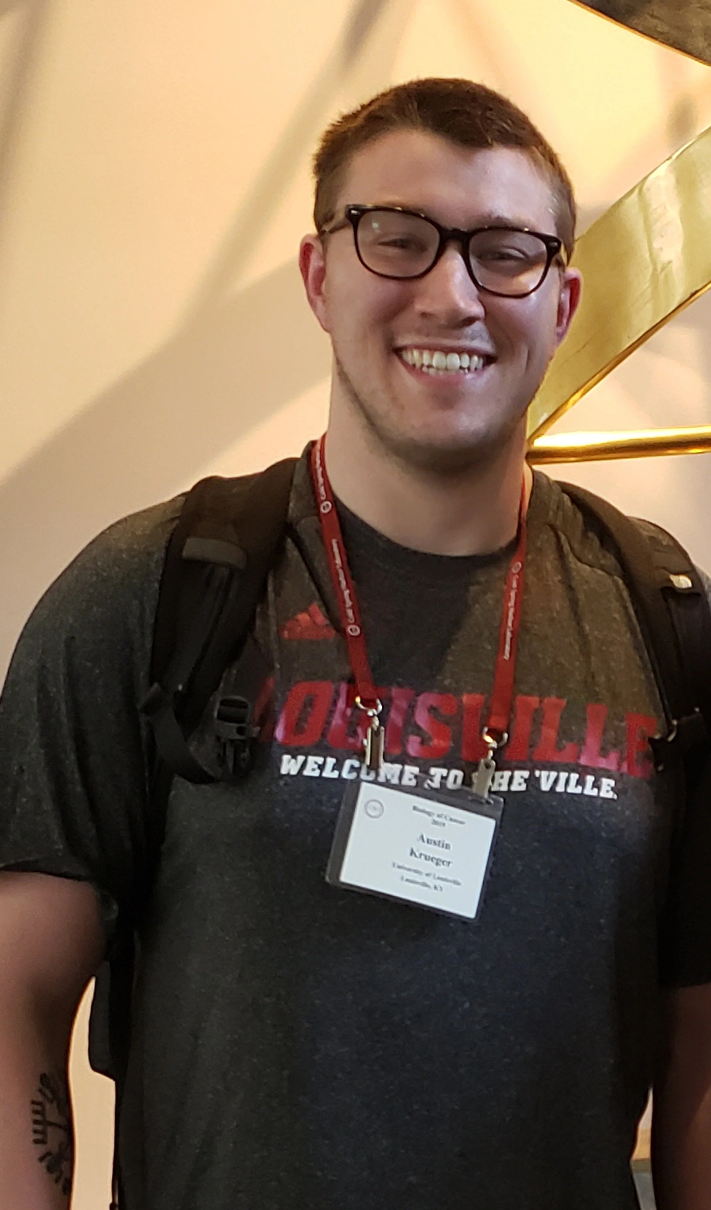 Austin Krueger MS - MS Graduate student 2018 - 2022; Current - Speech Language pathologist and adjunct professor at UofL