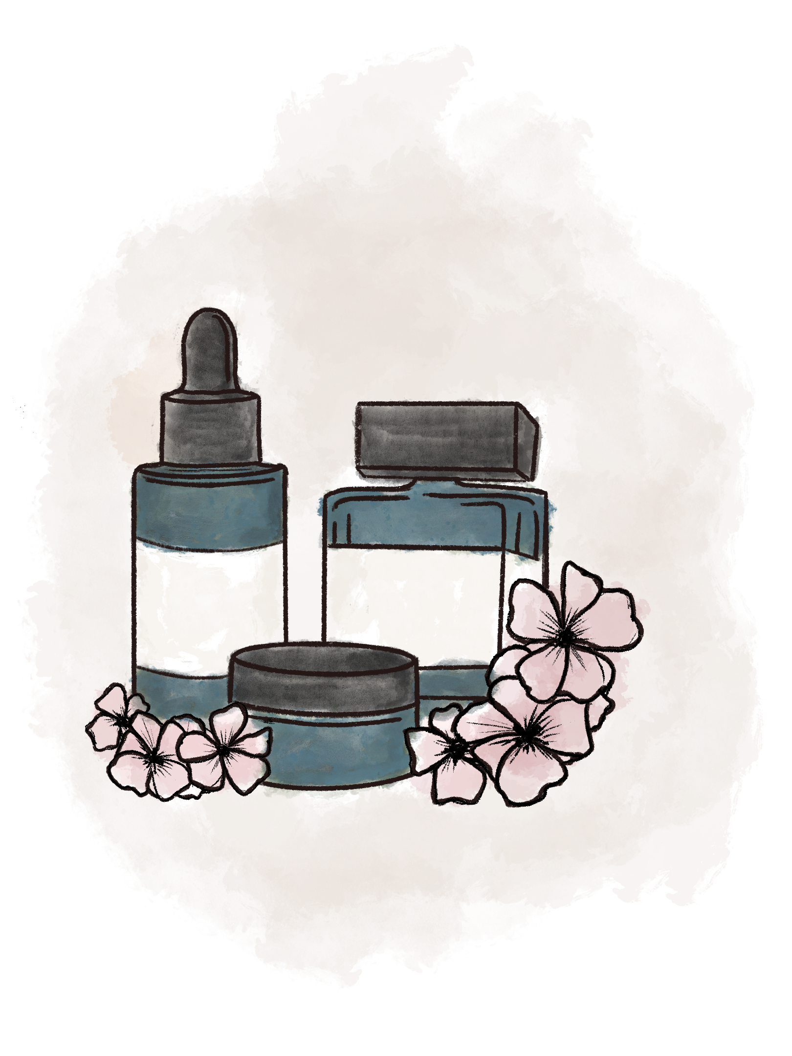 Illustration representing koren skincare used by esthetician in St. Louis Missoui