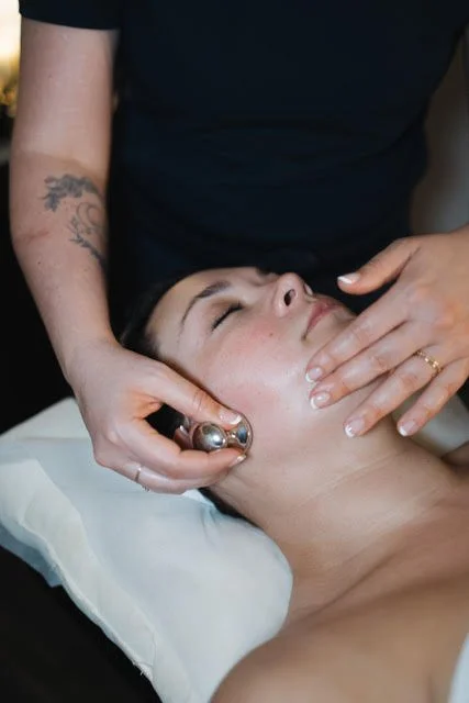 Person receiving a buccal massage in St. Louis MIssouri, in the Brentwood
