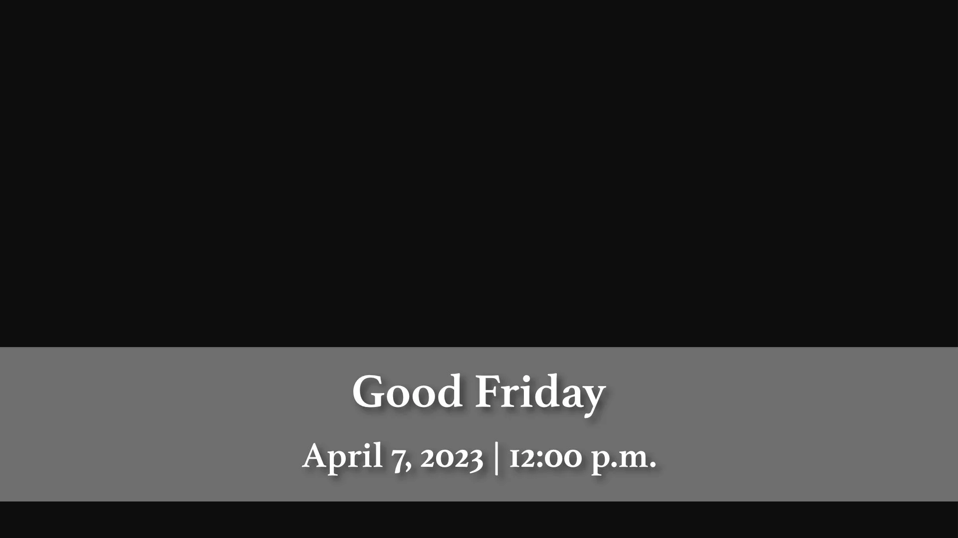 April 7, 2023 | Good Friday Sermon | The Rev. Amanda McMillen