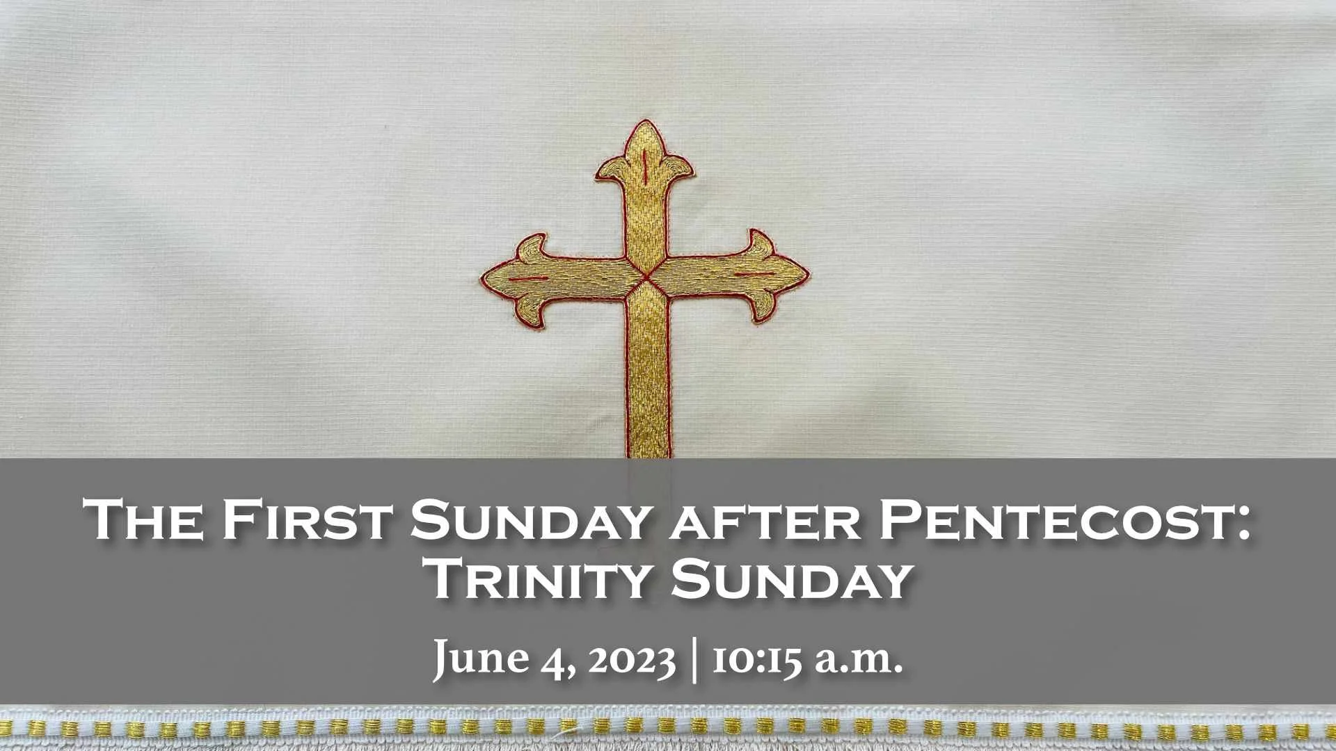 The First Sunday After Pentecost Trinity Sunday Sermon | The Rev. Stephen Elkins-Williams