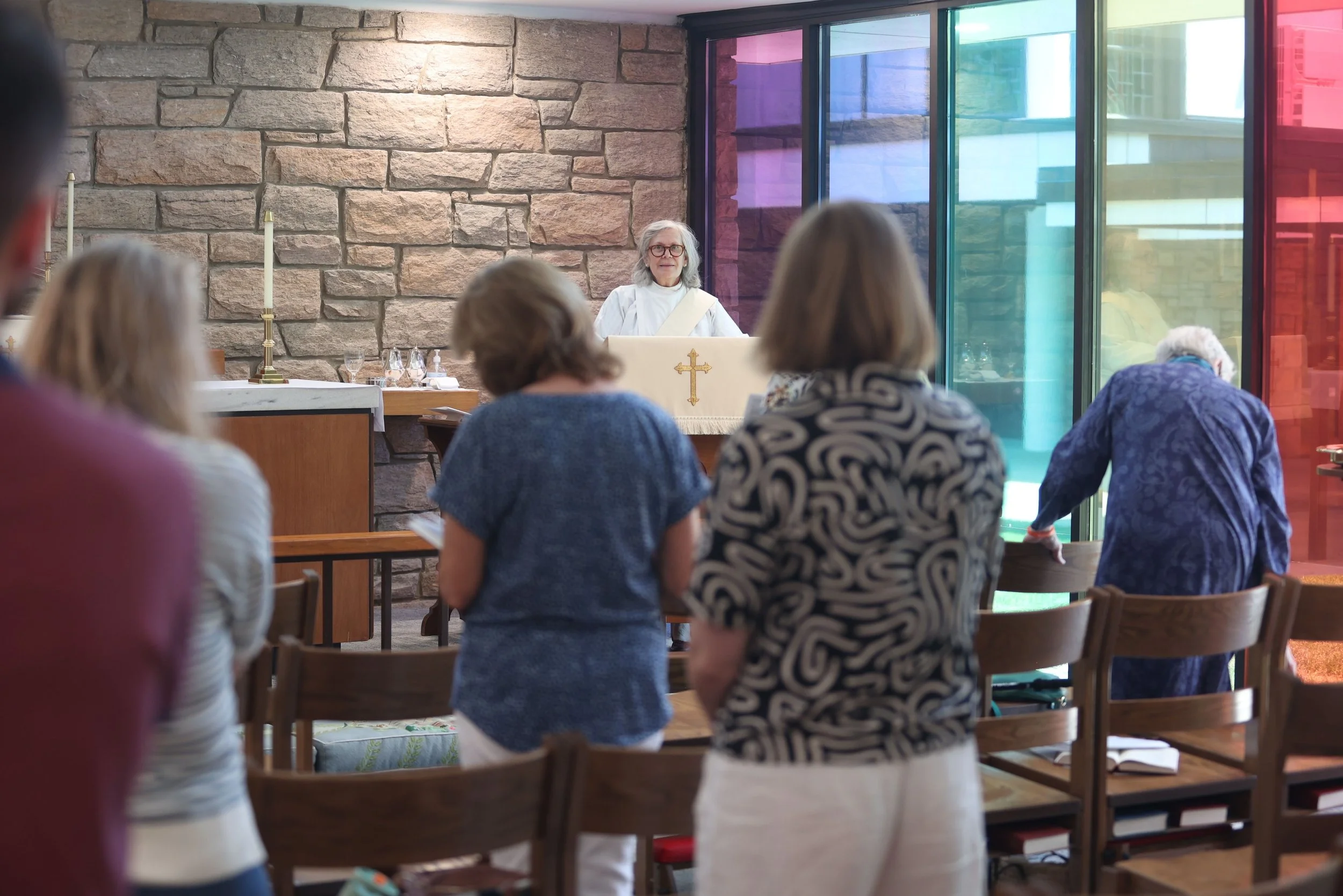 Scenes from today's Holy Eucharist + Healing service. We celebrated the Feast of Priscilla and Aquila, Coworkers of the Apostle Paul. Fr. David celebrated and Archdeacon Sarah preached.

God of grace and might, who gave to your servants Aquila and Pr