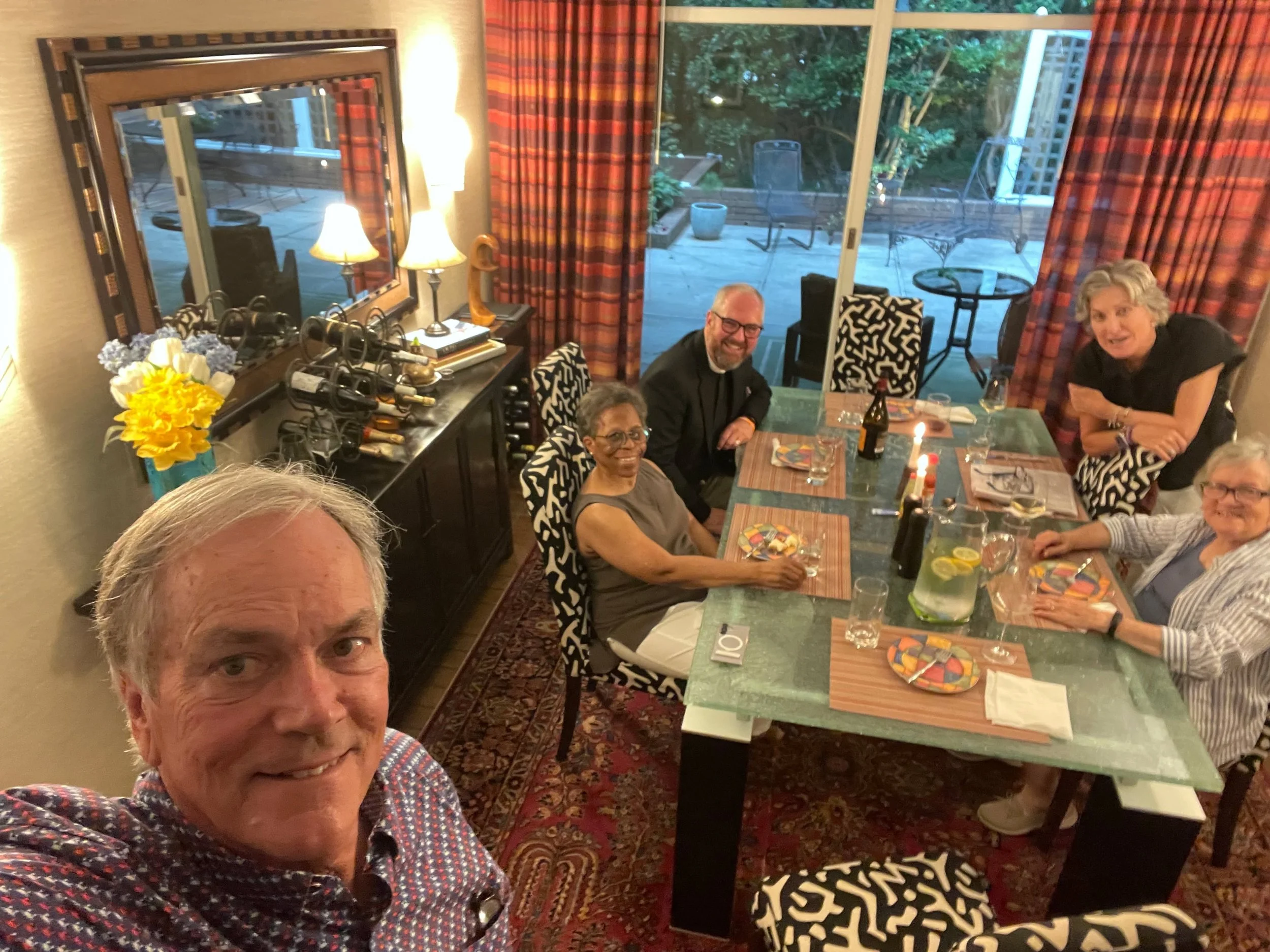 Scene from Supper Club Group 3's dinner last night!