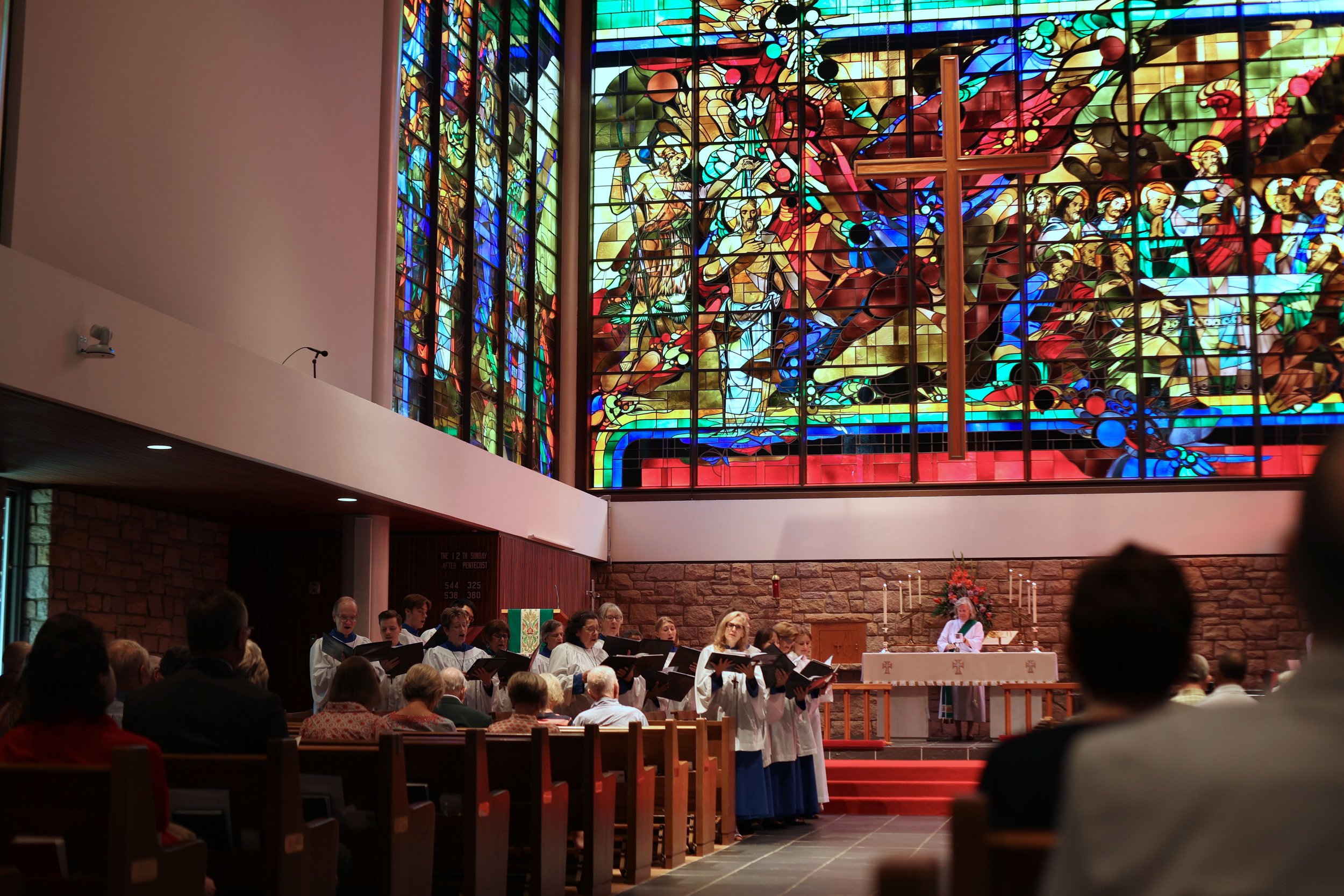 Scene from the Twelfth Sunday after Pentecost.

Almighty God, you have given your only Son to be for us a sacrifice for sin, and also an example of godly life: Give us grace to receive thankfully the fruits of his redeeming work, and to follow daily 
