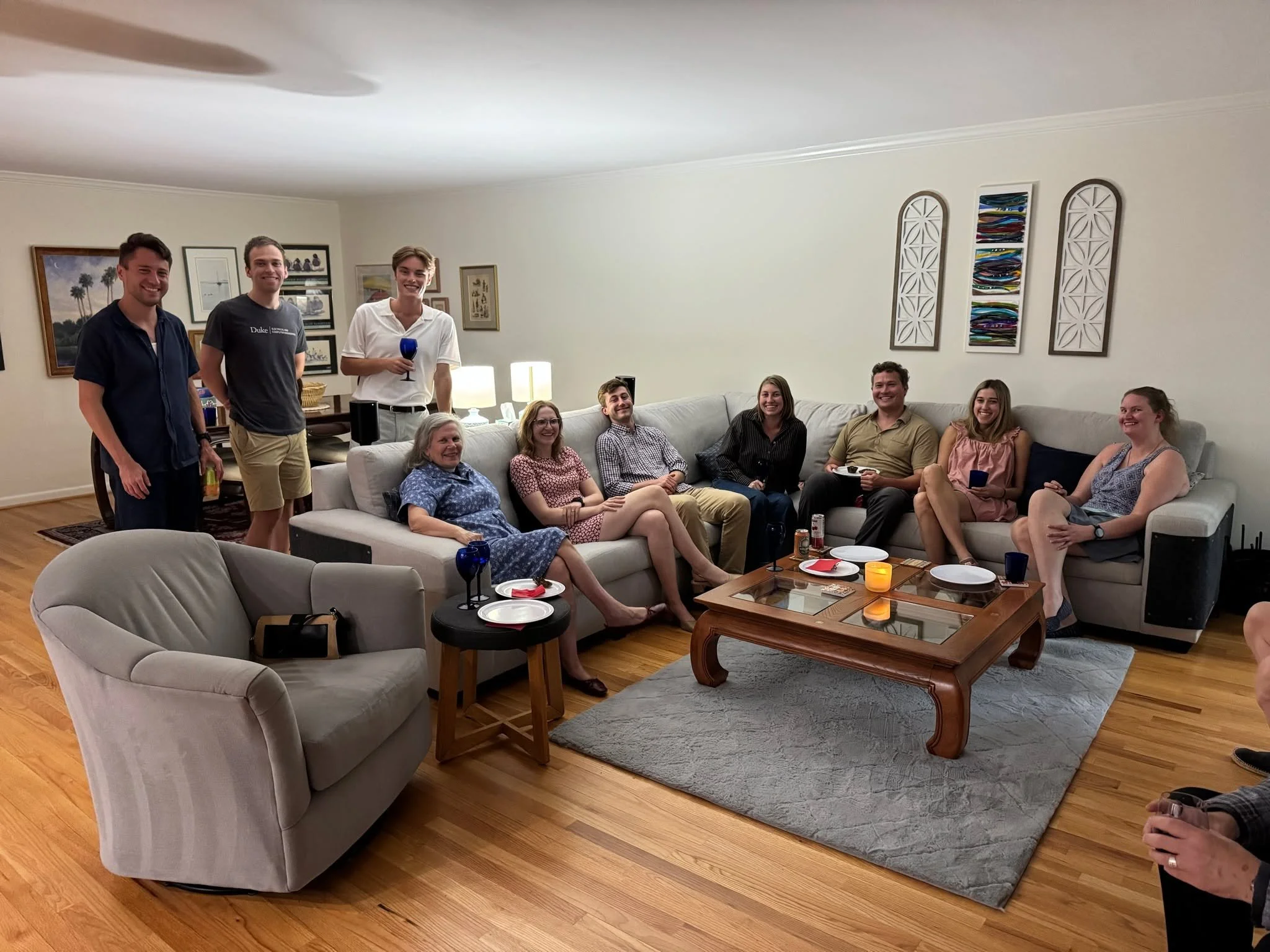 Scene from the St. Stephen's Young Adult Fellowship event at the rectory last night! Thank you to Fr. Sandy for being a gracious host!