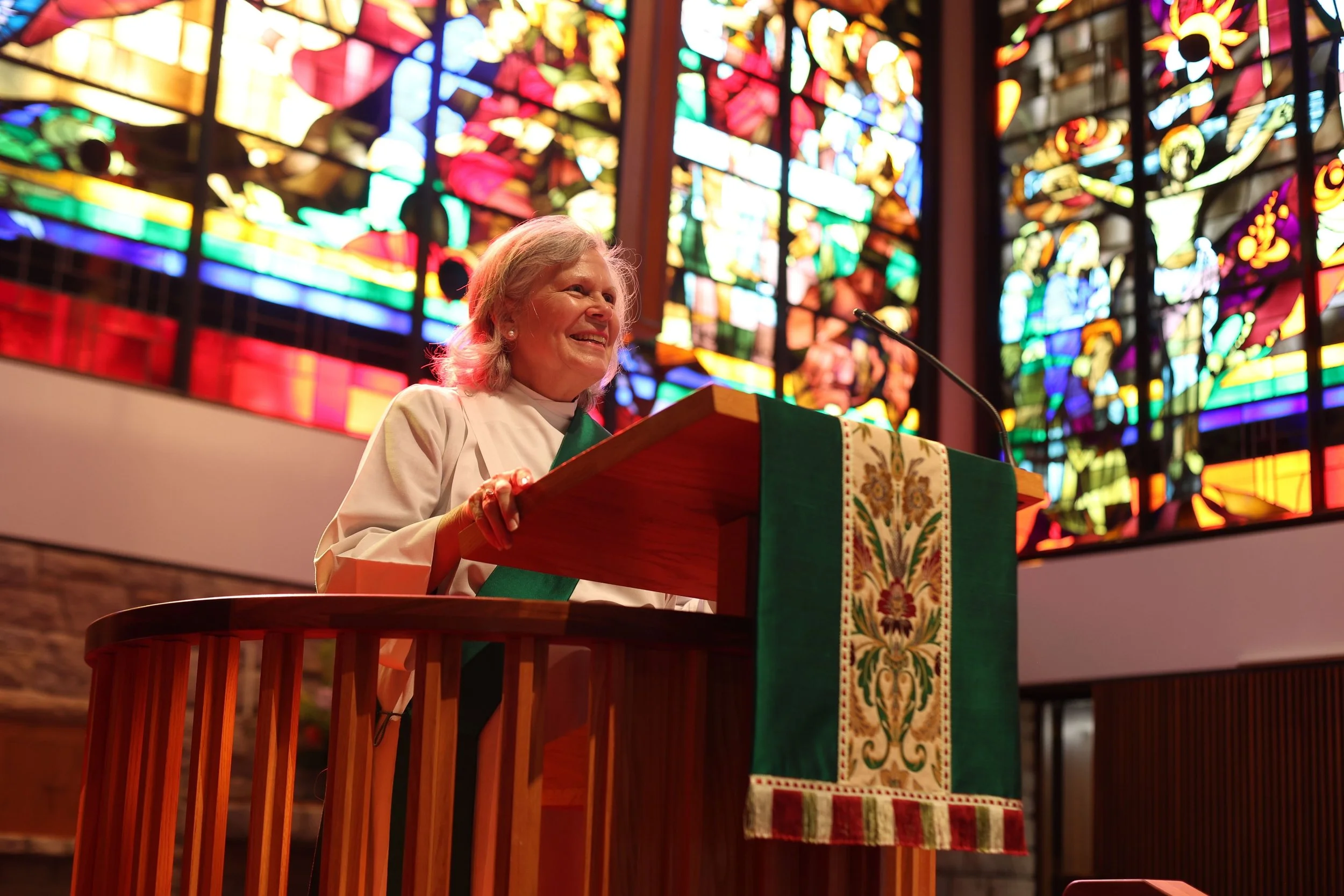 The Ven. Sarah Woodard delivered the sermon on the Thirteenth Sunday after Pentecost!

Grant, O merciful God, that your Church, being gathered together in unity by your Holy Spirit, may show forth your power among all peoples, to the glory of your Na