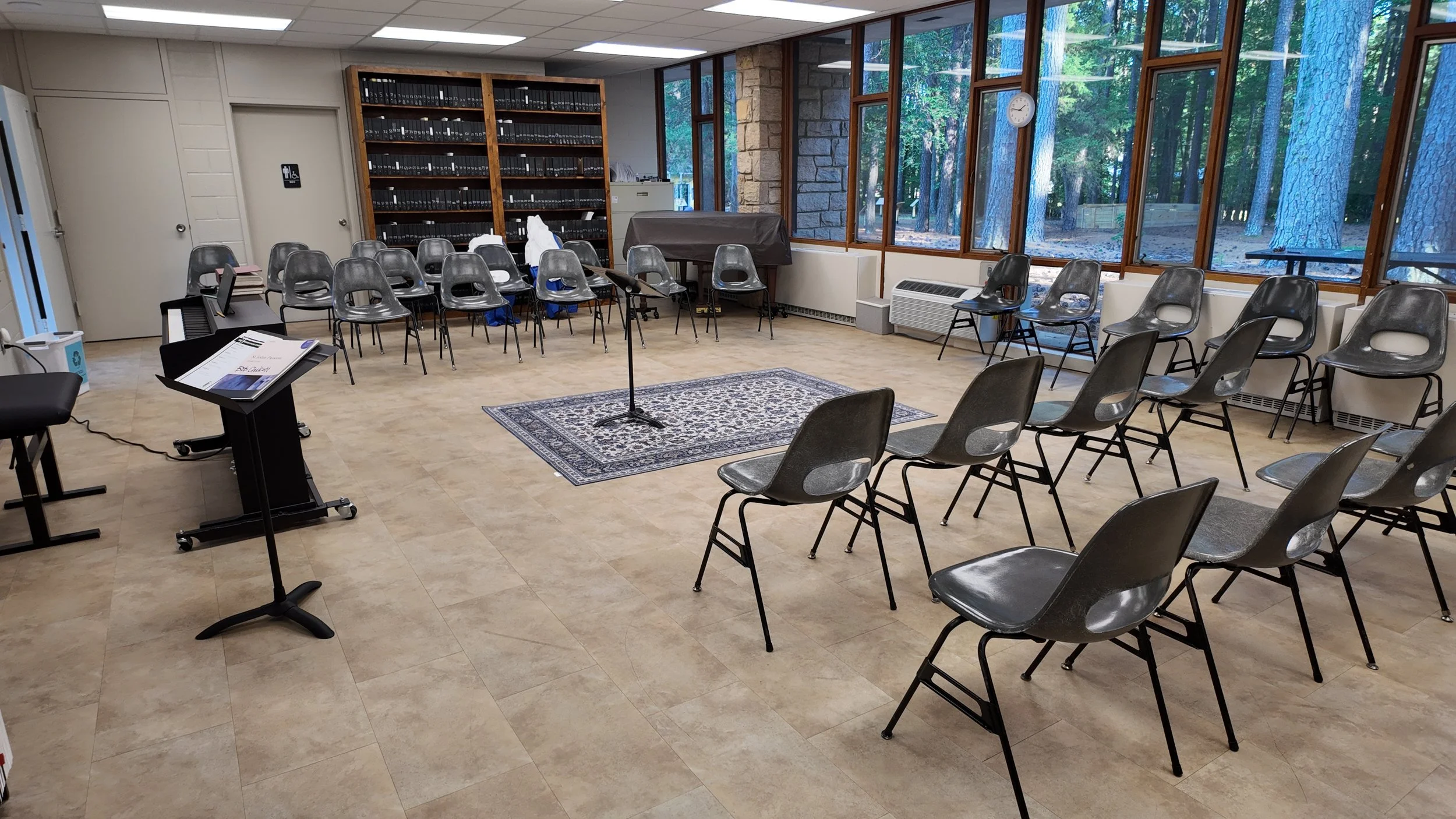 The room is ready! St. Stephen's Parish Choir returns to Wednesday rehearsals tomorrow!