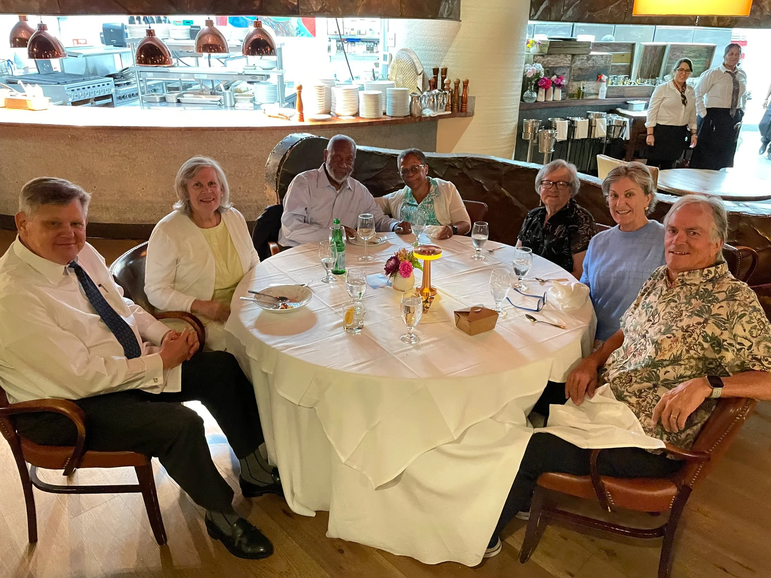 Scene from Supper Club Group 3's dinner at Parizade on Monday!
