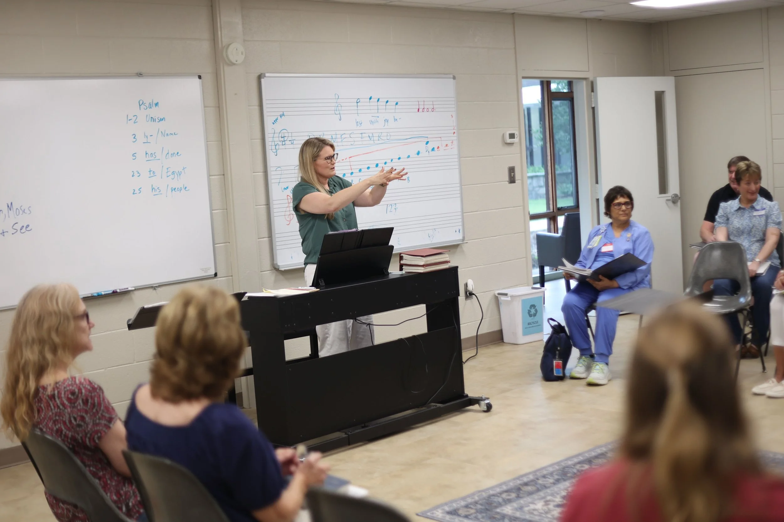 Scenes from the first rehearsal of the St. Stephen's Parish Choir program year! Pt. 1