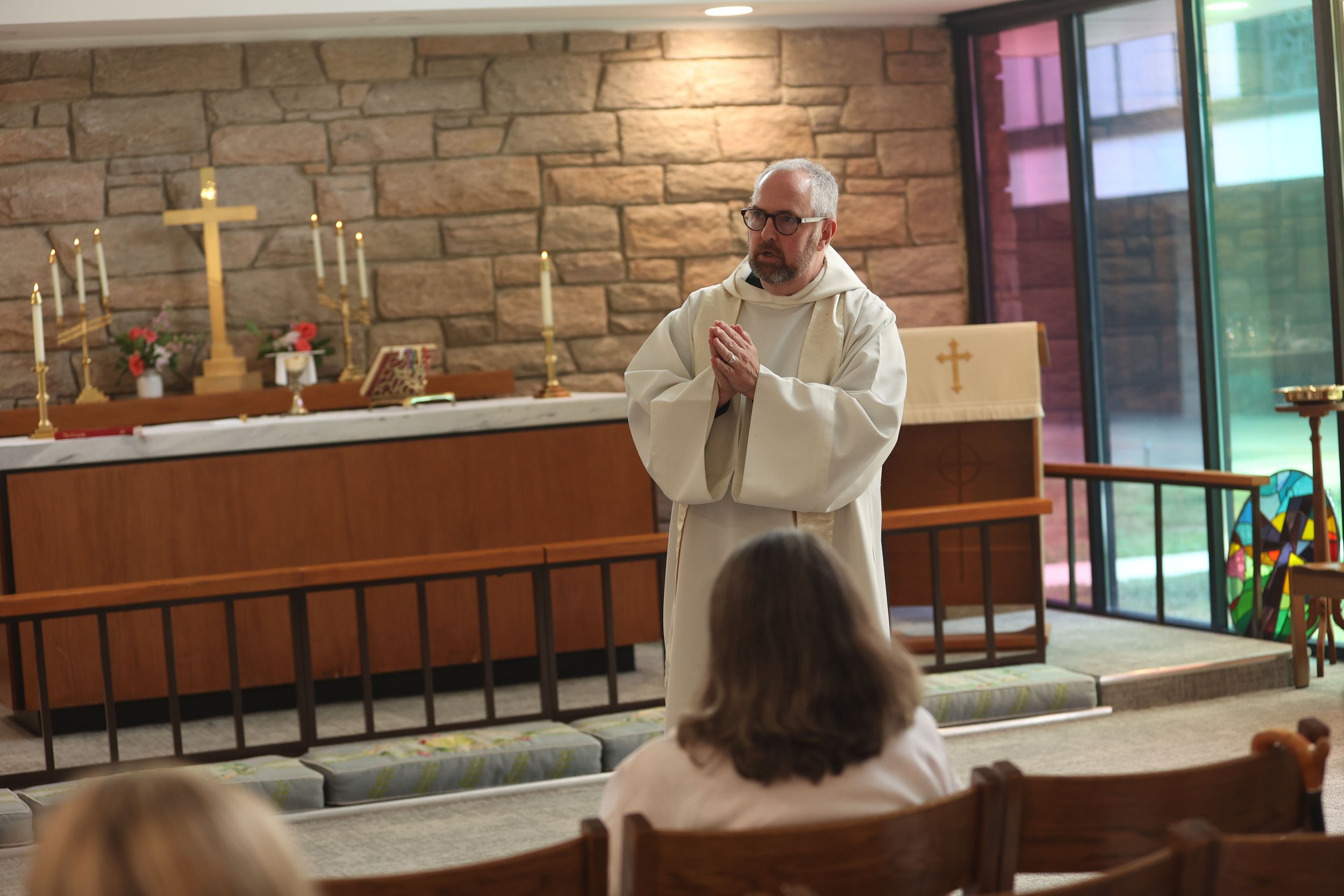 Scenes from the Feast of Thomas Gallaudet and Henry Winter Syle, Priests, 1902 and 1890 at today's Holy Eucharist + Healing Service. Fr. Sandy celebrated and preached.

O Loving God, whose will it is that everyone should come to you and be saved: We 