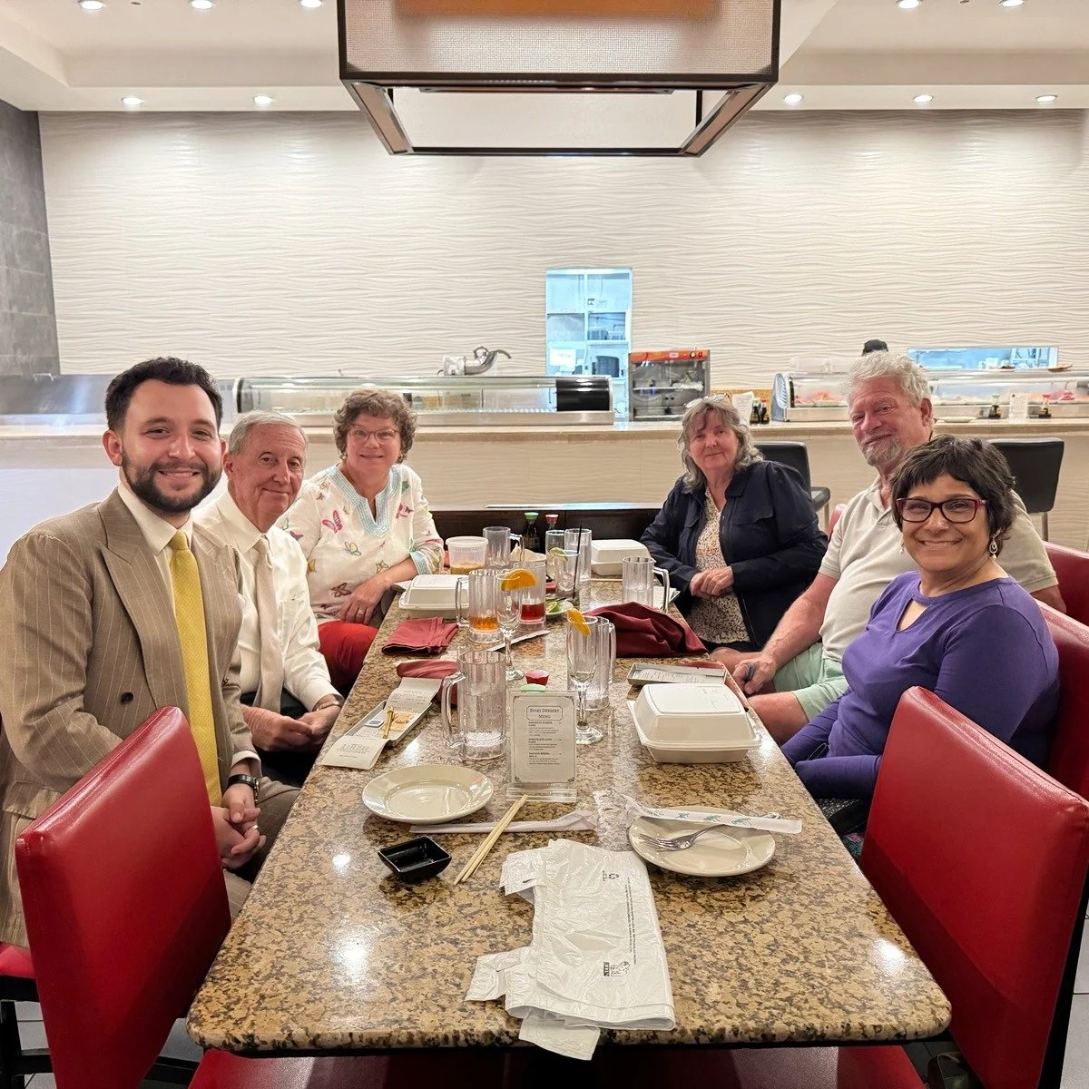 Scene from Supper Club Group 8's lunch at Shiki Sushi!