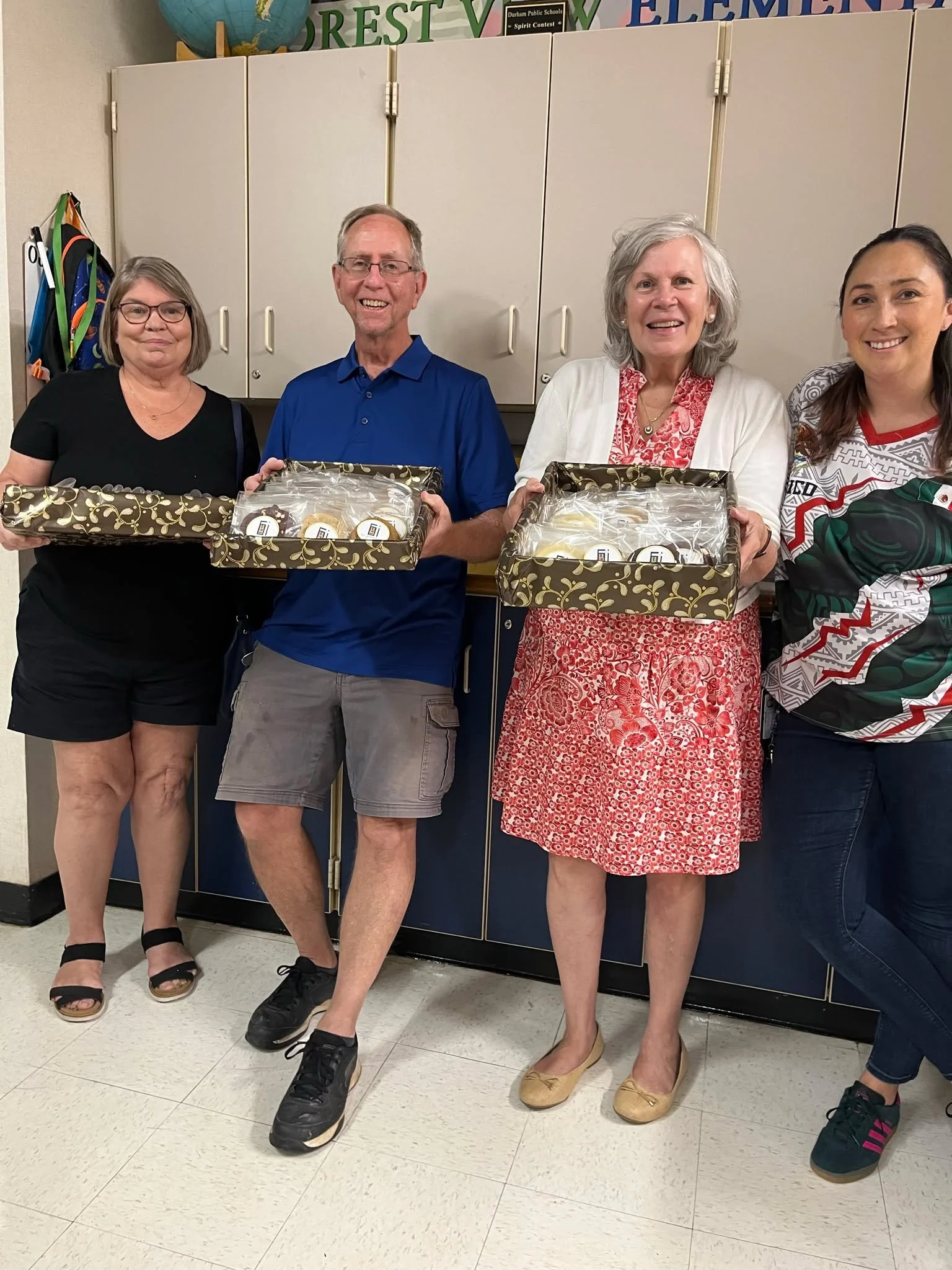 St. Stephen's parishioners and staff delivered cookies for the Forest View Elementary staff today!