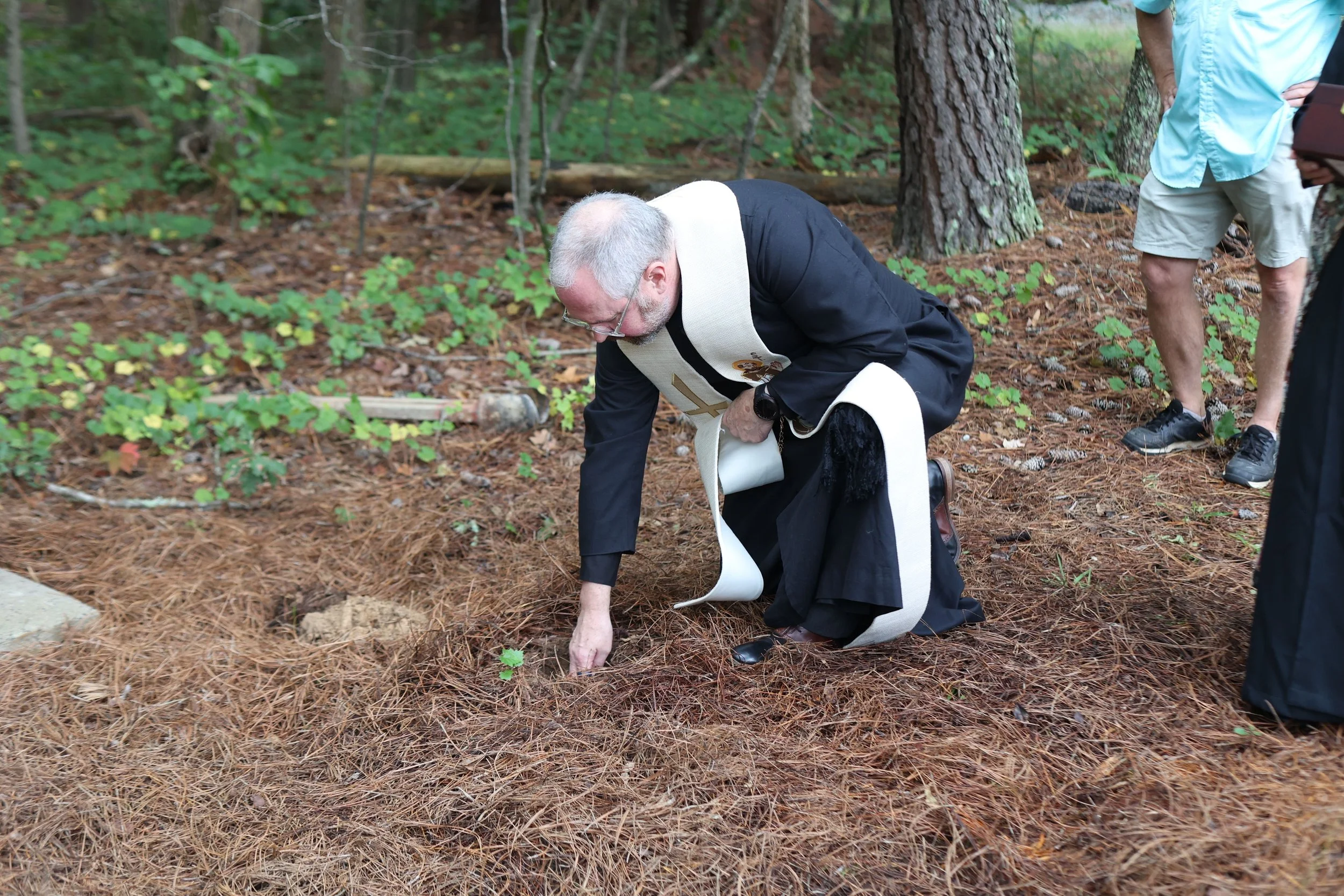 Scenes from yesterday's Blessing of the Animal service! We also laid to rest those pets who have departed from this mortal world.
Most high, omnipotent, good Lord, grant your people grace to renounce gladly the vanities of this world; that, following