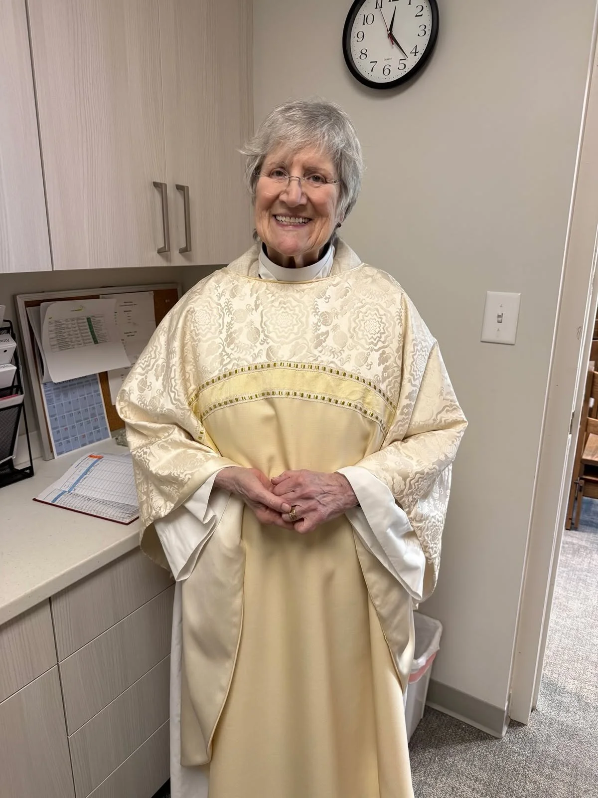 Thursday we celebrated the Feast of Birgitta of Sweden Mystic, 1373 at the Holy Eucharist + Healing service in the Teer Chapel. Mtr. Gail celebrated and Fr. Stephen preached.

O God, who beholds all things and whose judgment is always mercy; by the e