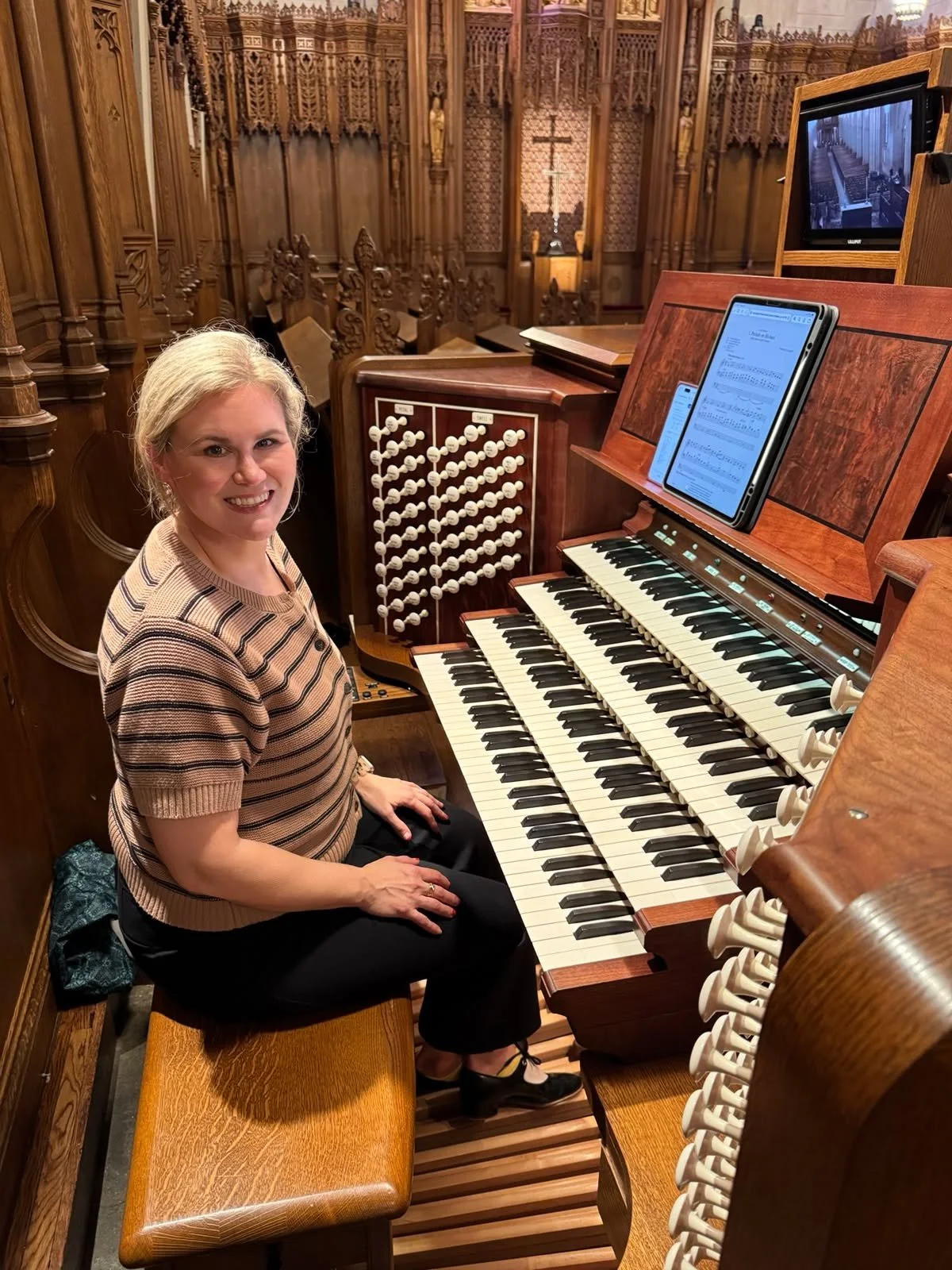 Our Director of Music, Dr. Filippa Duke, was invited to deliver an organ demonstration at Duke University Chapel today.