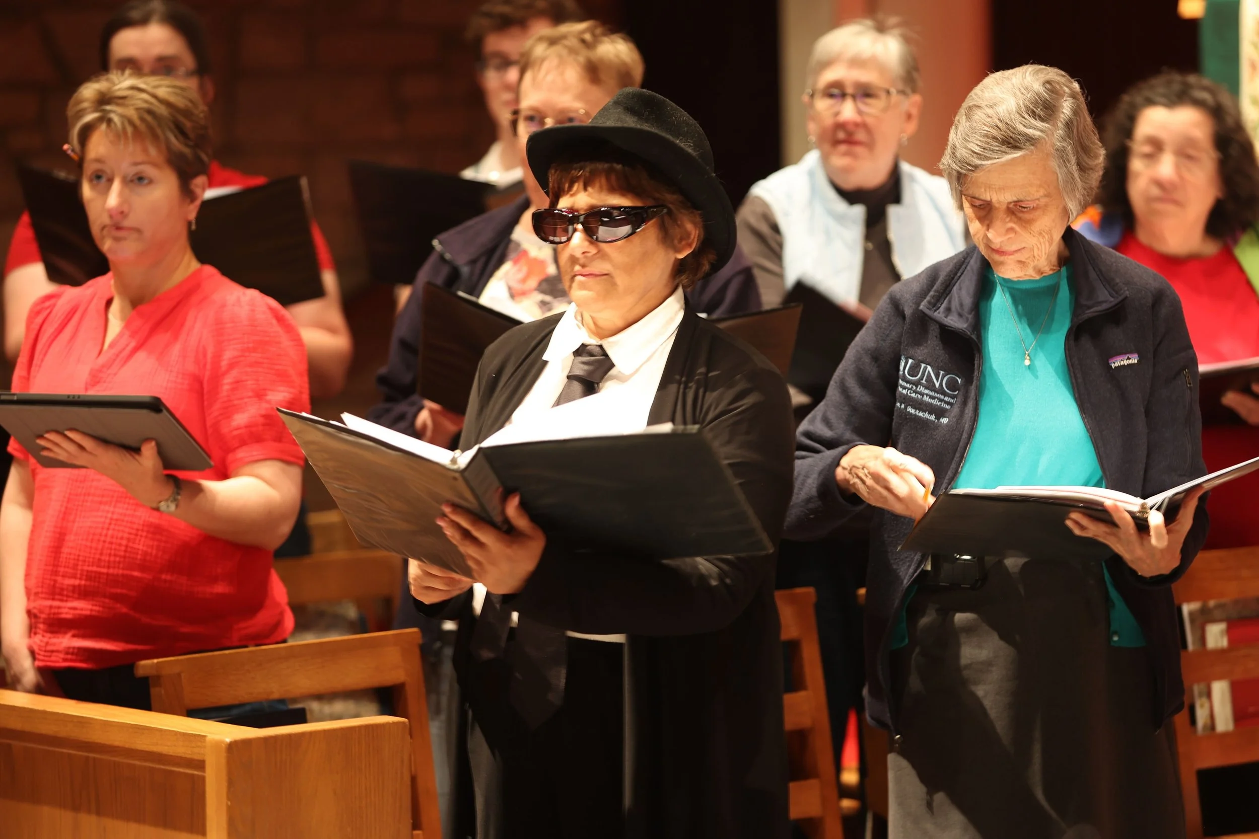 Scenes from last night's choir practice! The St. Stephen's Parish Choir is hard at work preparing Alfred Fedak's For Us the Living with chamber orchestra for the Feast of All Saints'!